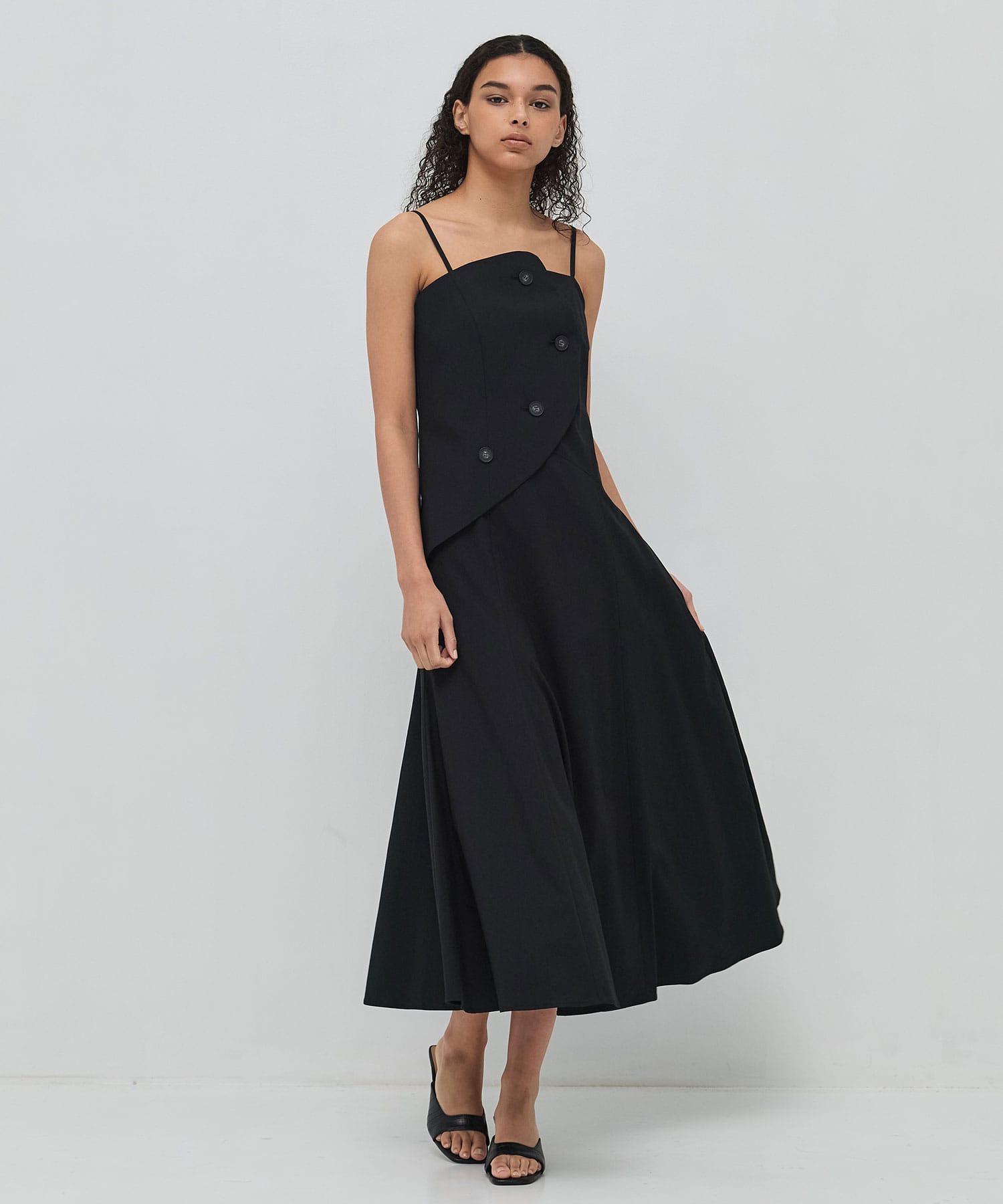 Nicole slip dress BK AKIRANAKA