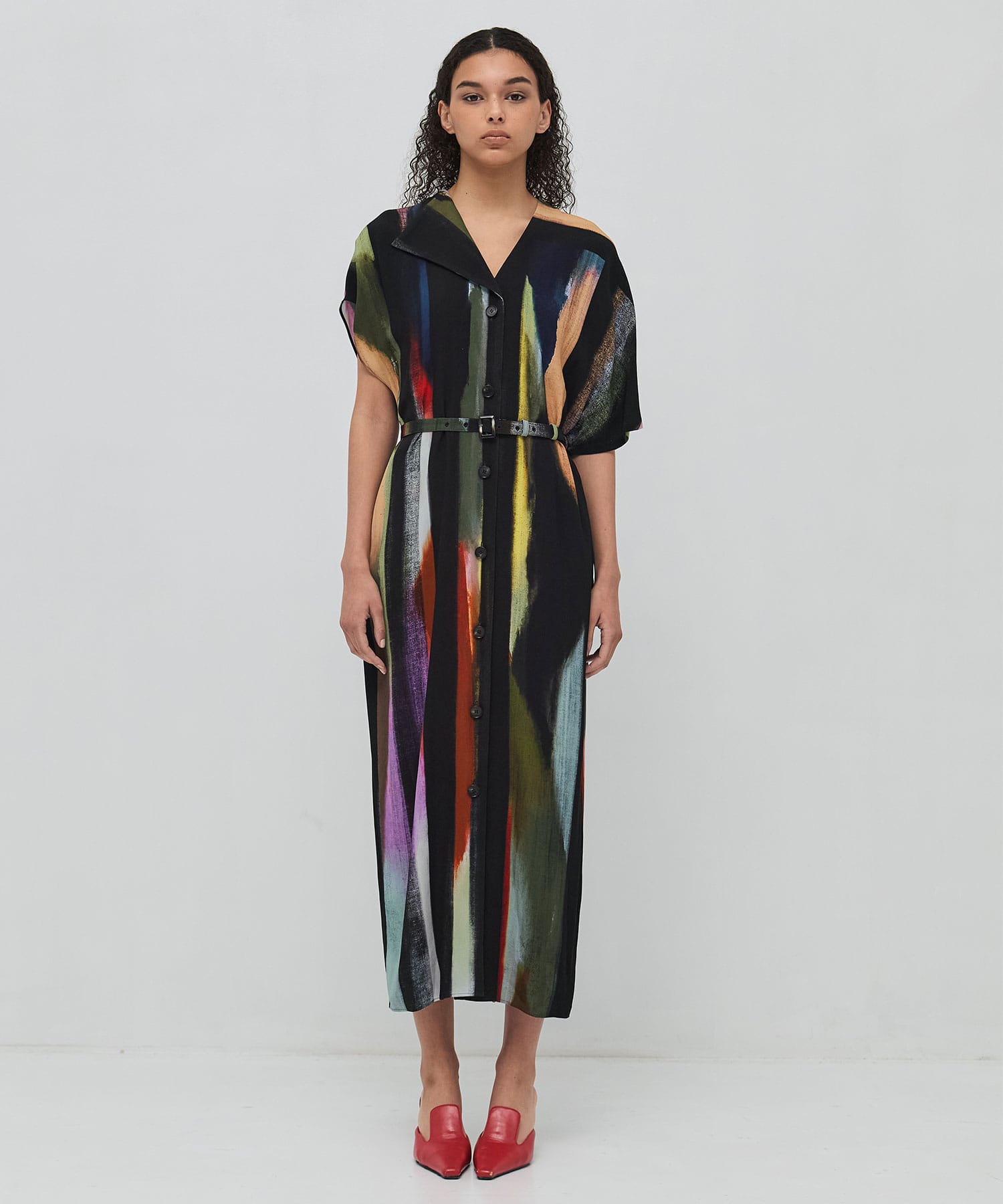 Empty stripe dress BK AKIRANAKA