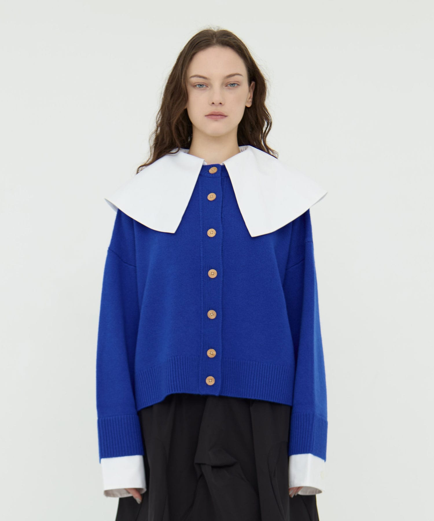 CLASSICAL COLLAR CARDIGAN ENFOLD