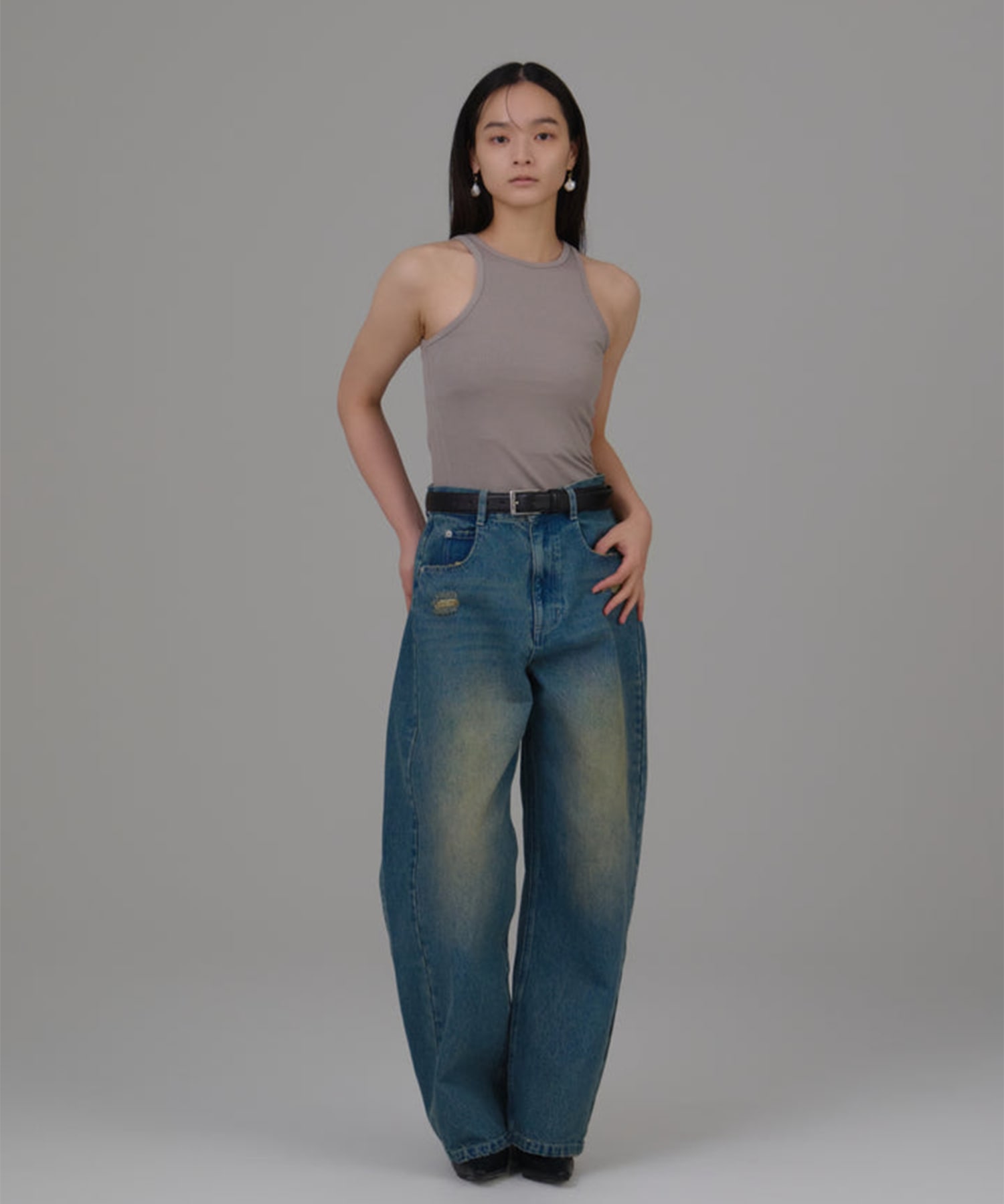 switching denim Louren