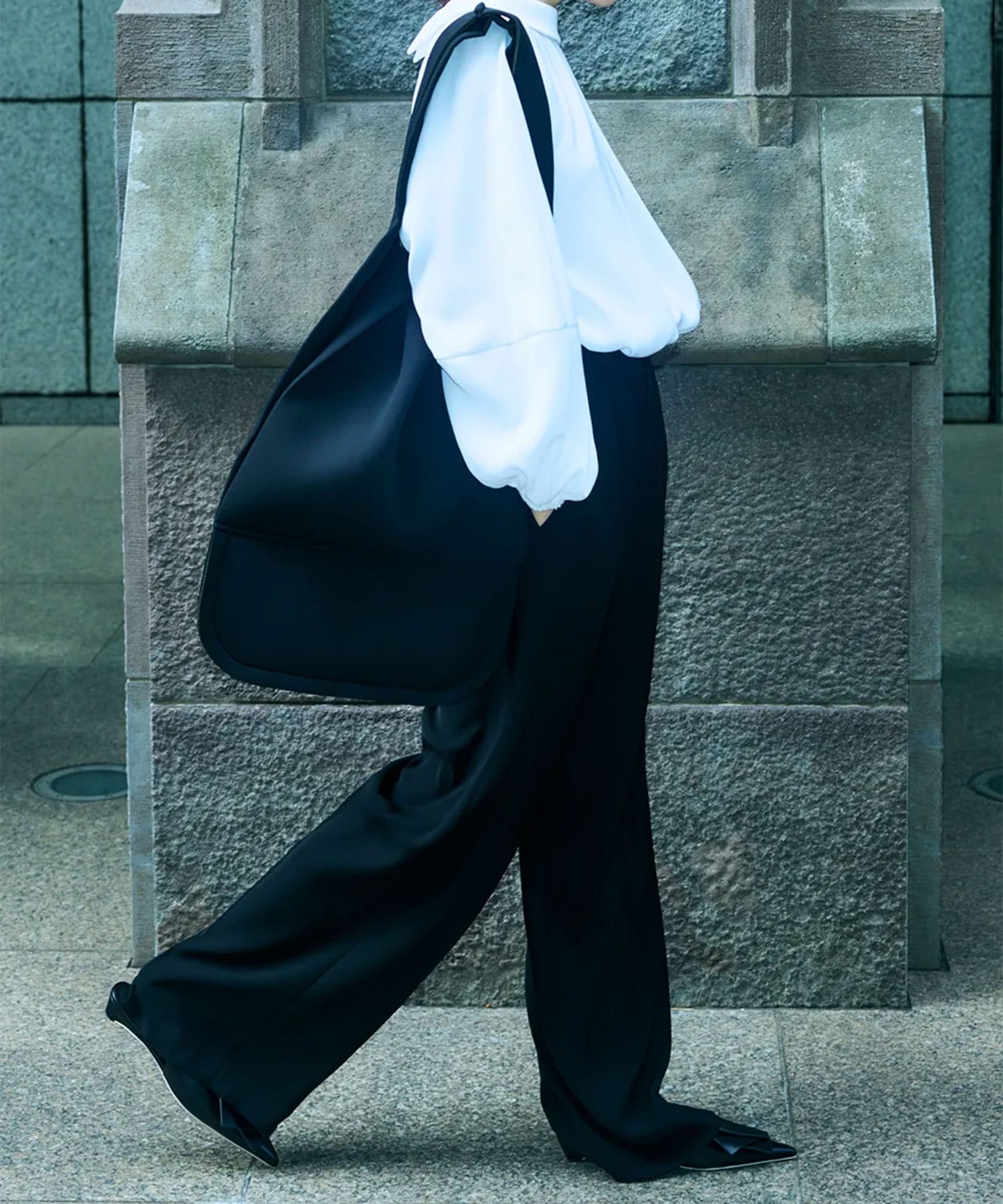 CENTER-PRESS STRAIGHT-PANTS ENFOLD