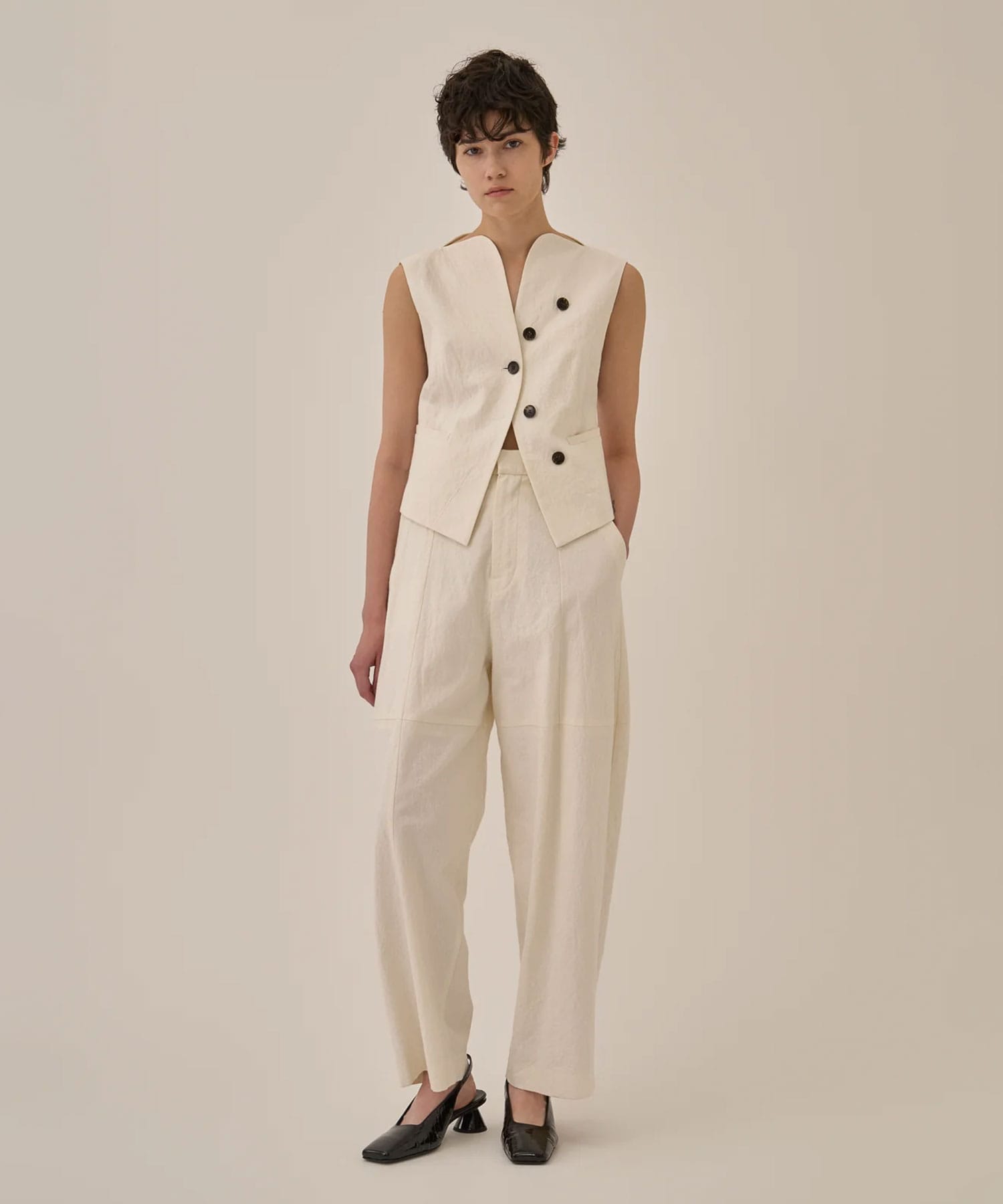 Miriam panel pants WH AKIRANAKA