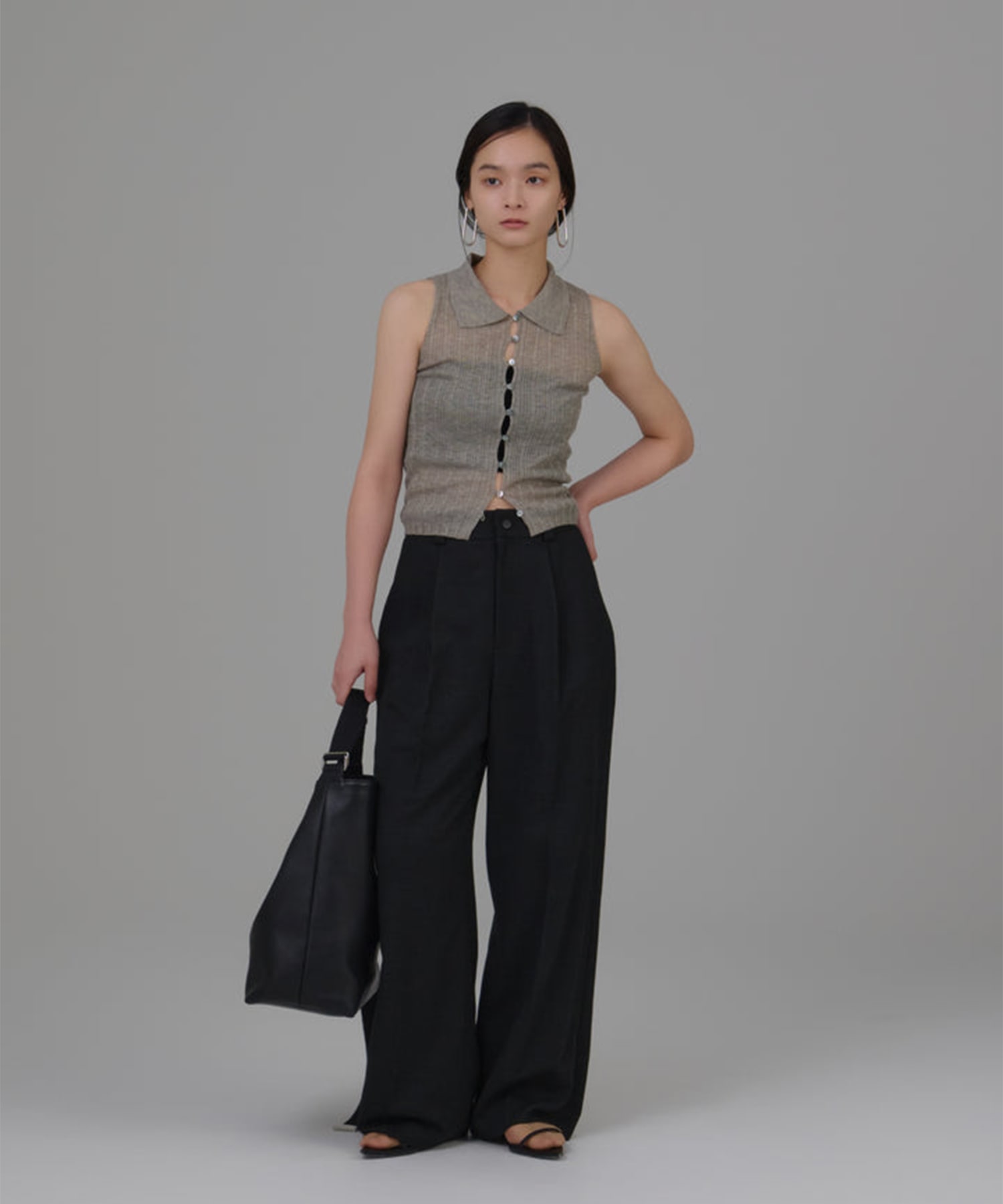 【WEB限定】medium width pants Louren