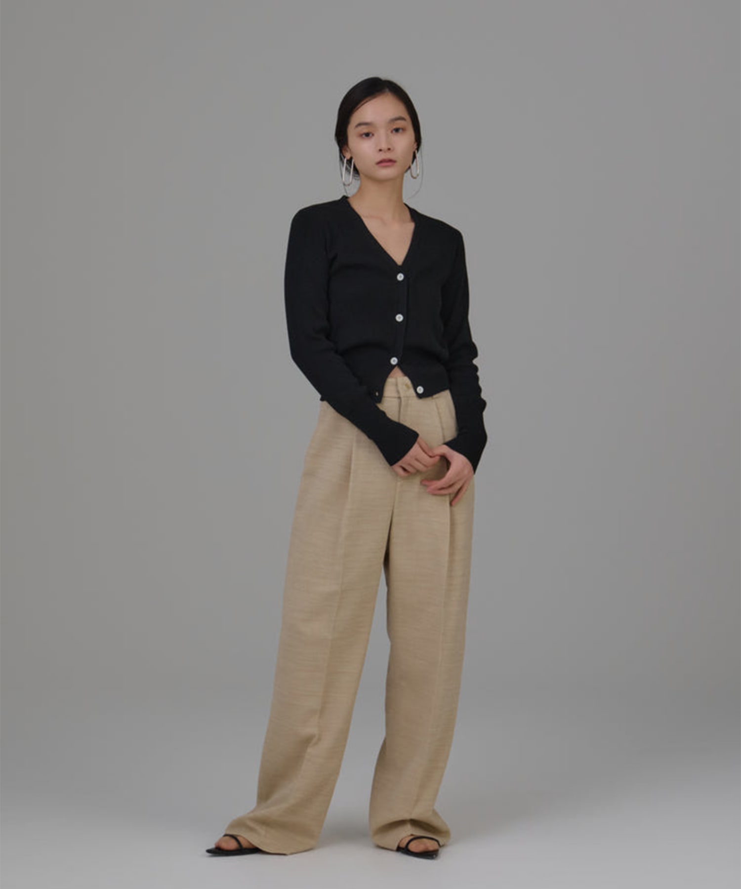 【WEB限定】medium width pants Louren