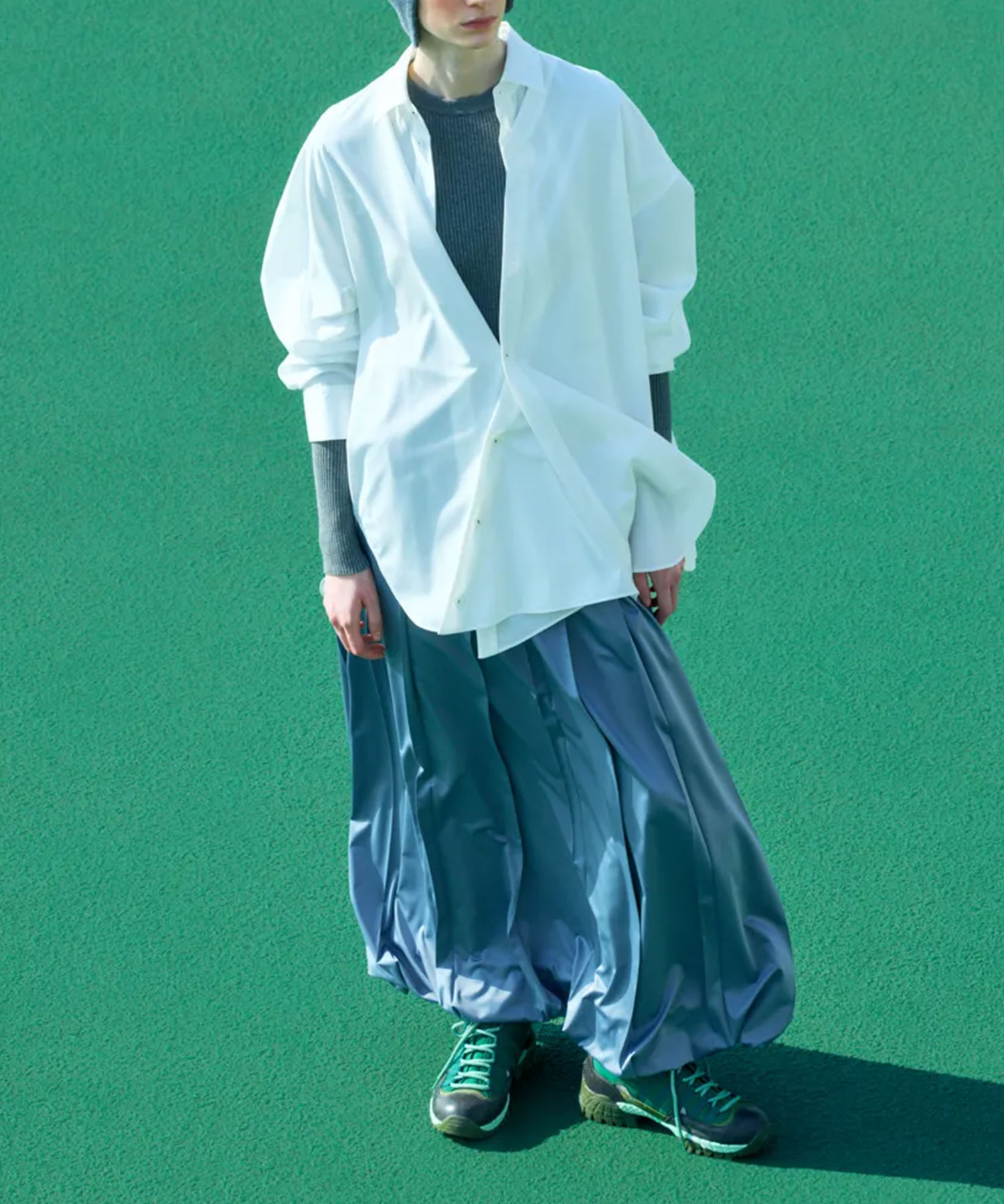 pleats design balloon skirt nagonstans