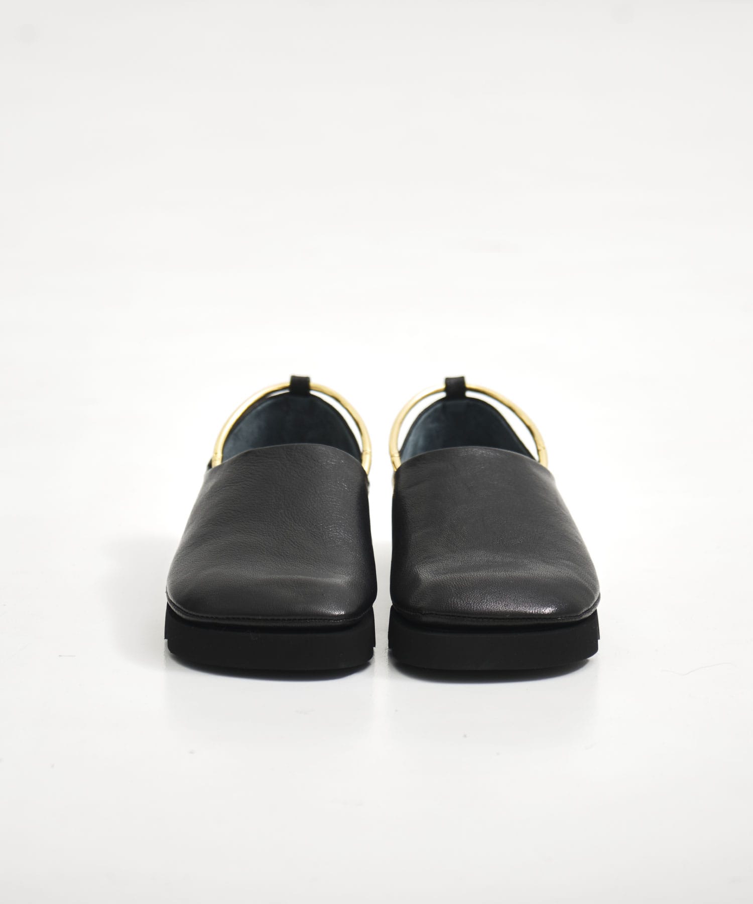 ankle strap round toe flat shoes MANA