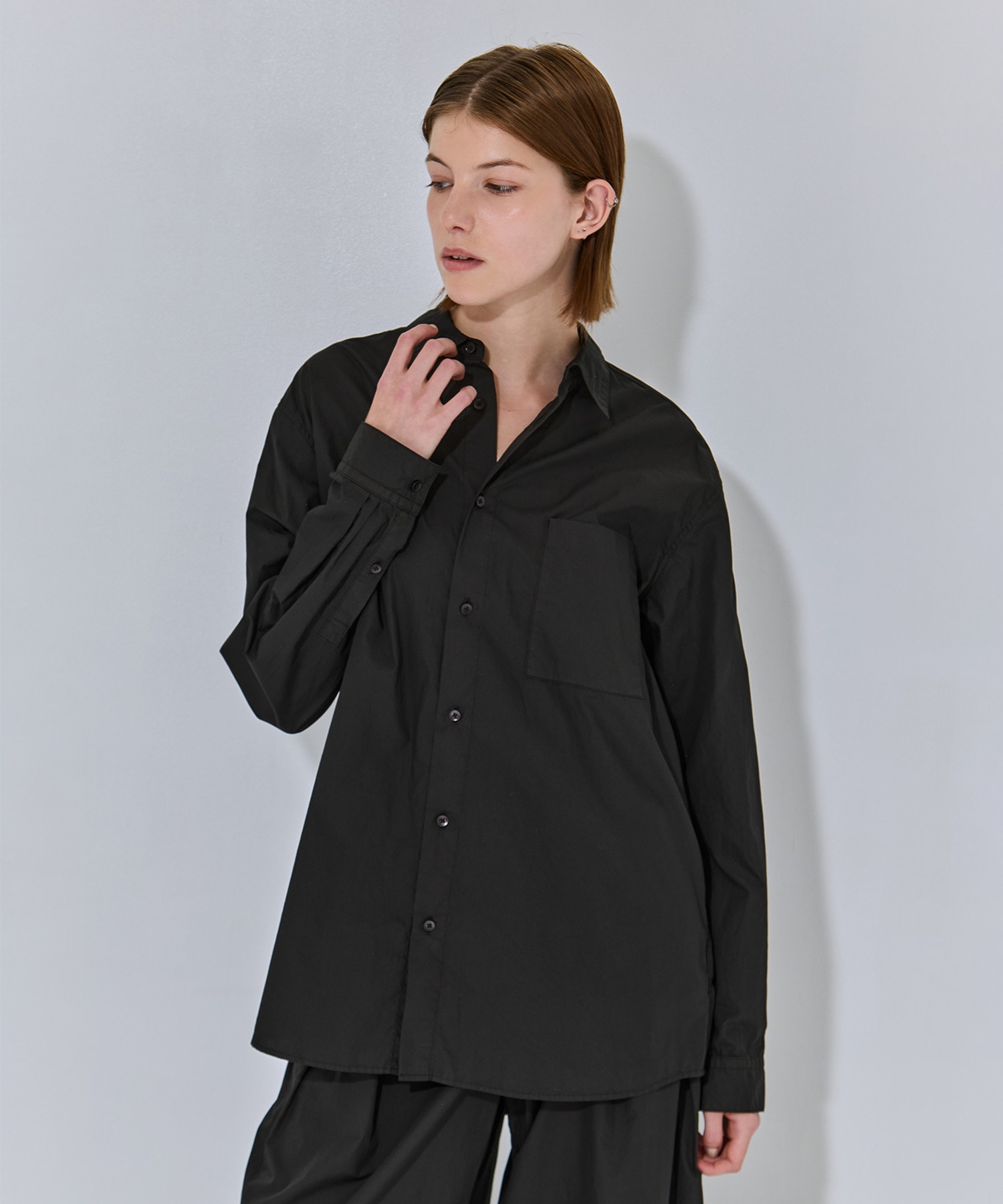 NATURAL DYED COTTON LAWN STANDARD SHIRT ATON