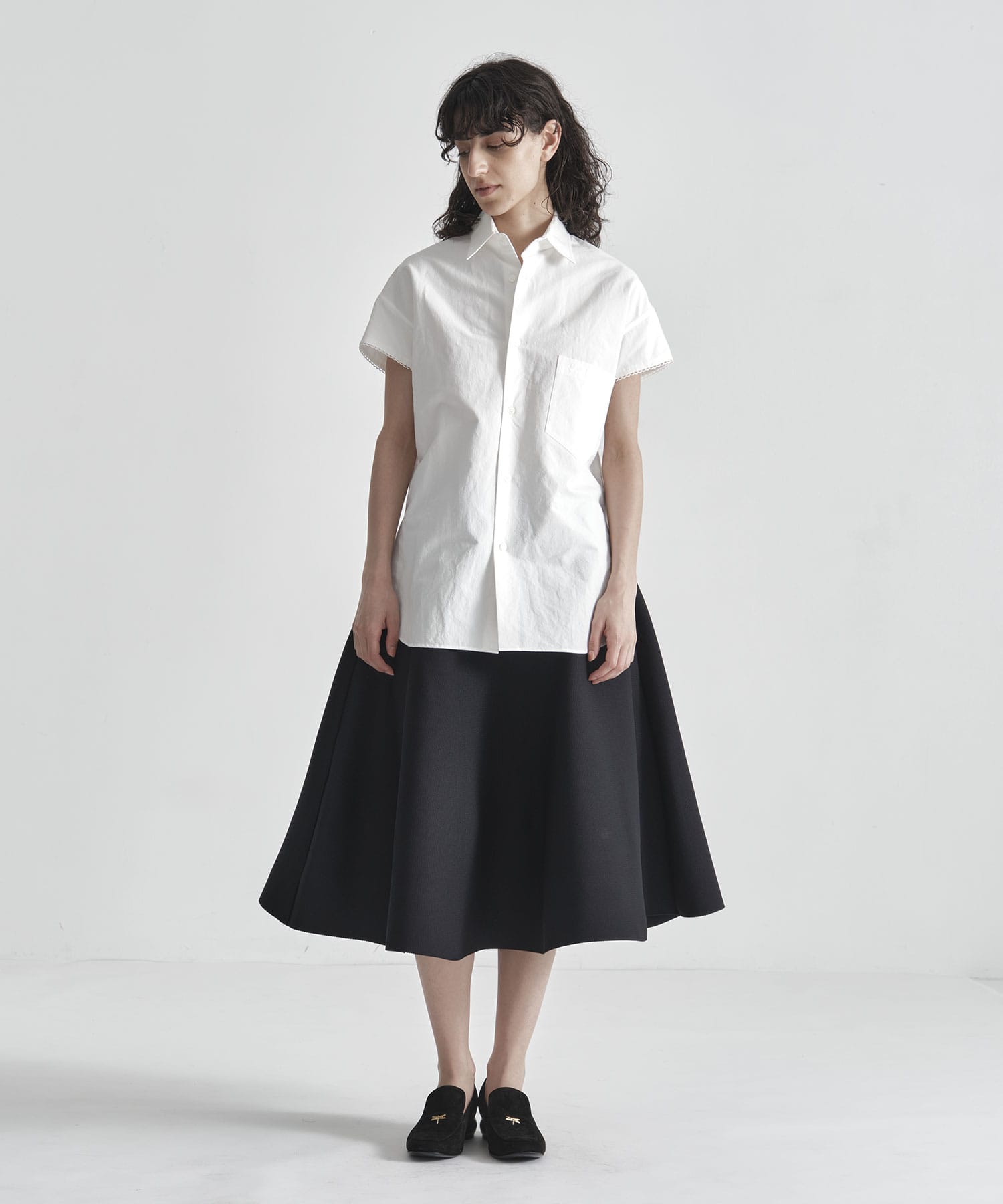 J.BRADLEY NARROW H/S SH EMBROIDERY C/LI MADISONBLUE
