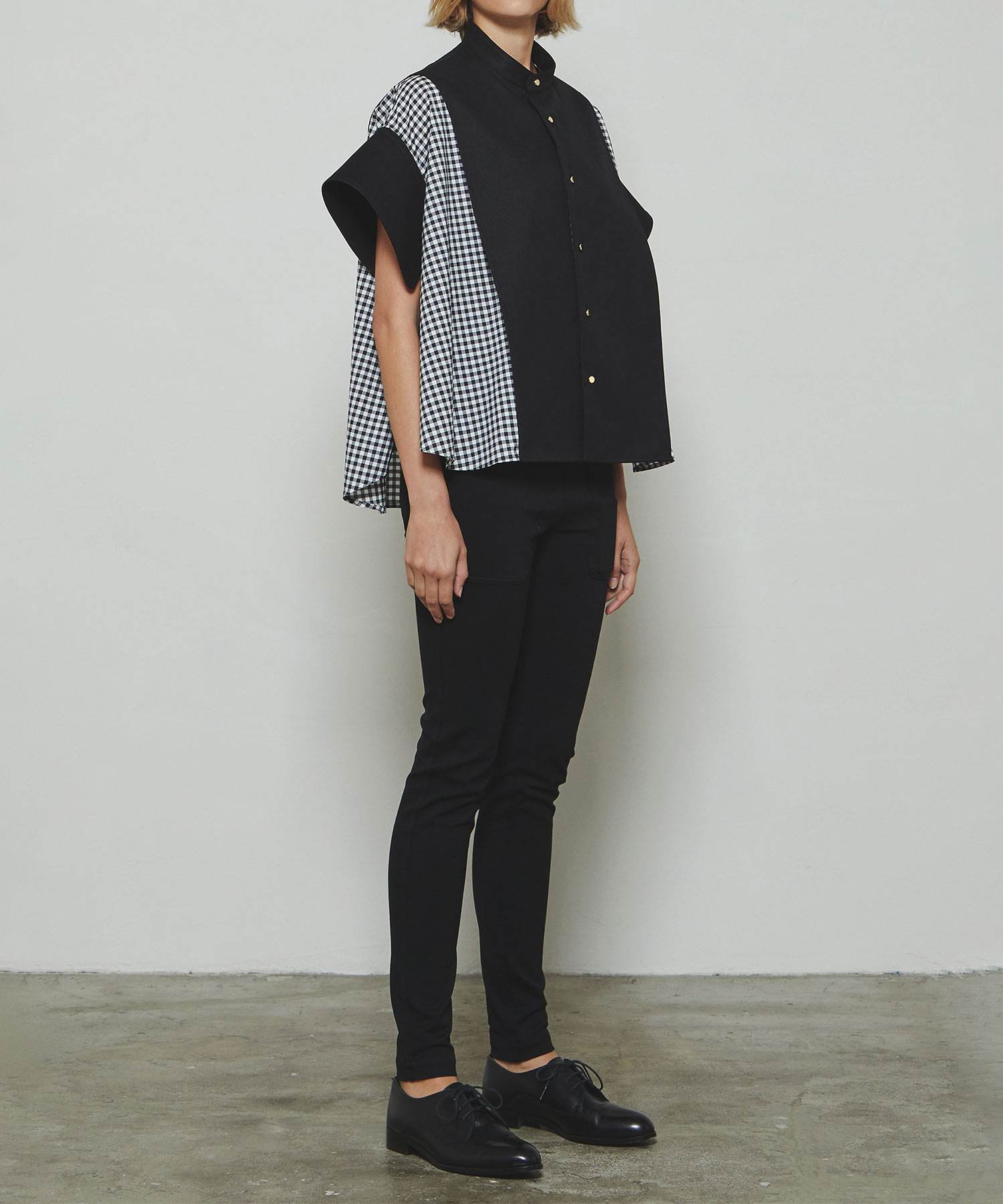 RERACS TUXEDO A-LINE WIDE CUFFS SHIRT THE RERACS