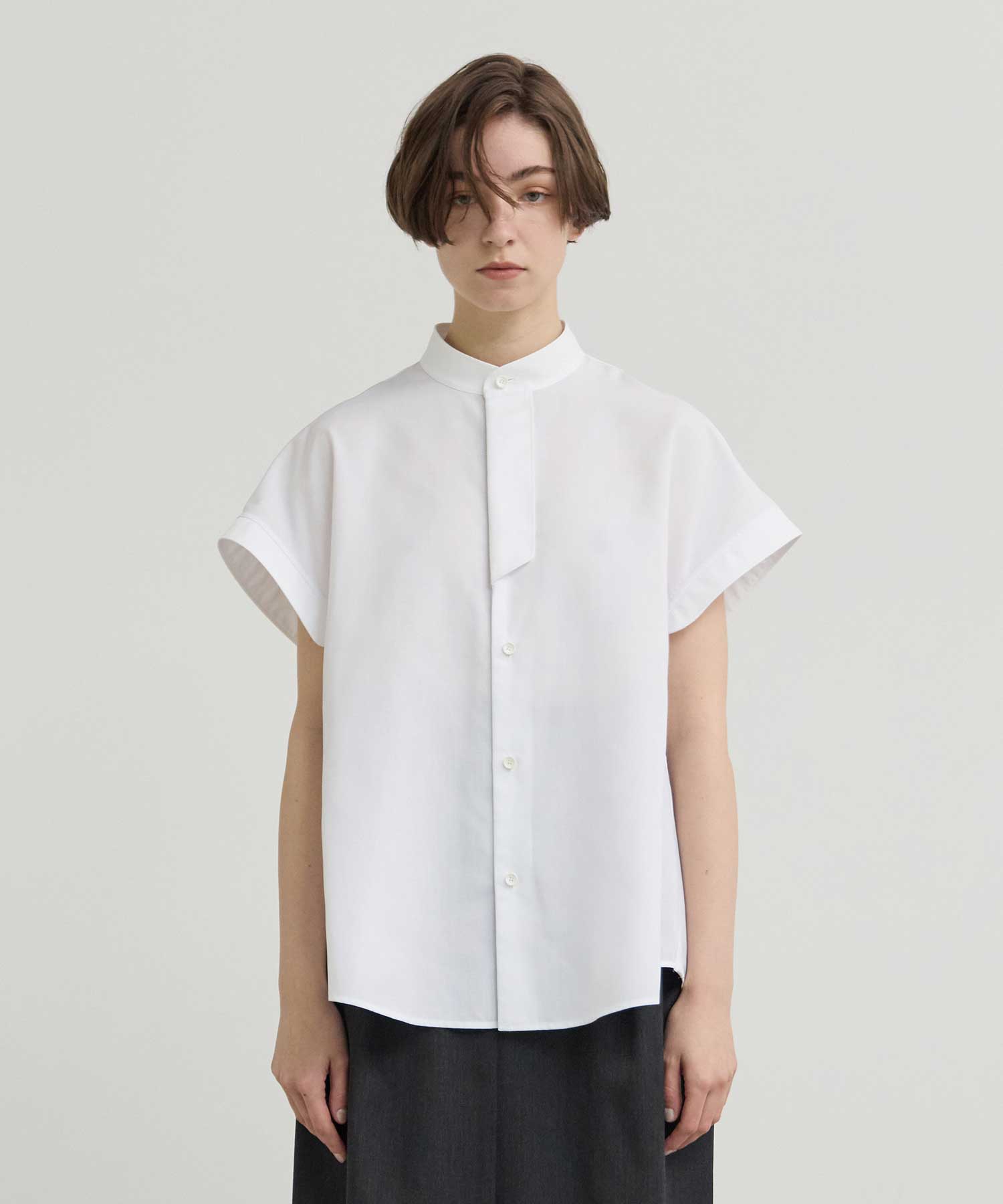 THE PLACKET A LINE SHIRT SLEEVE LESS THE RERACS