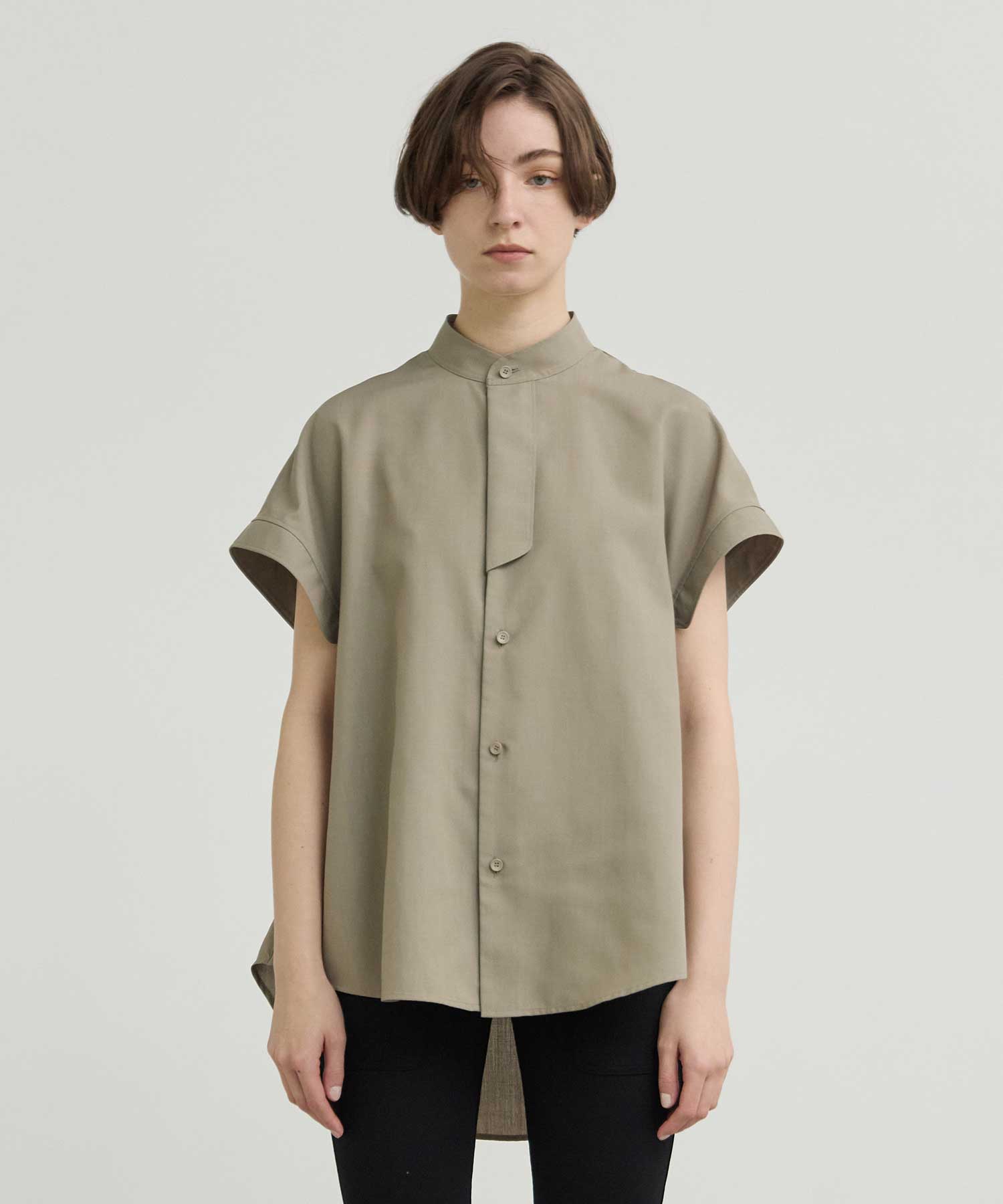 THE PLACKET A LINE SHIRT SLEEVE LESS THE RERACS