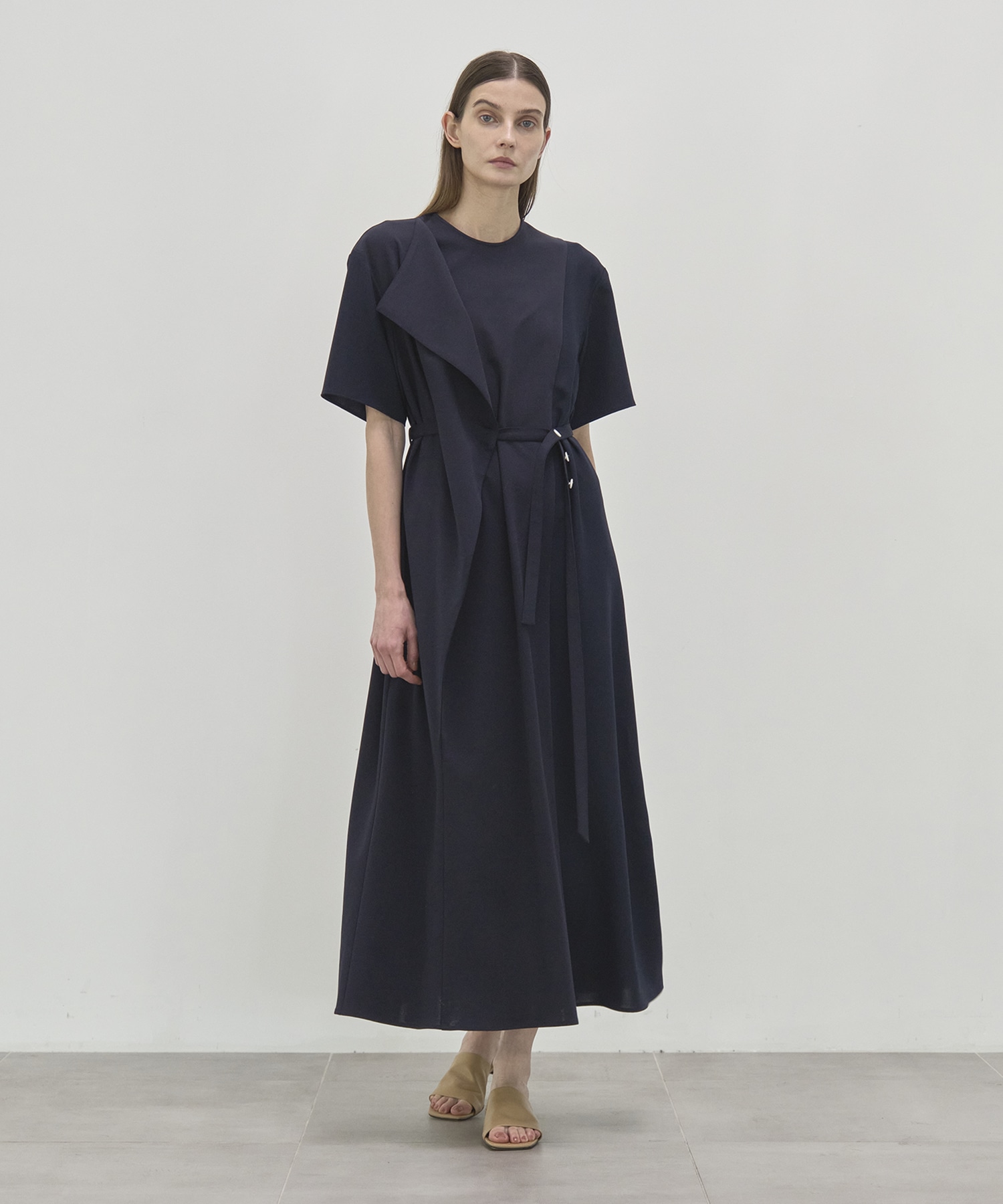 Heike combi tex jersey dress NV AKIRANAKA