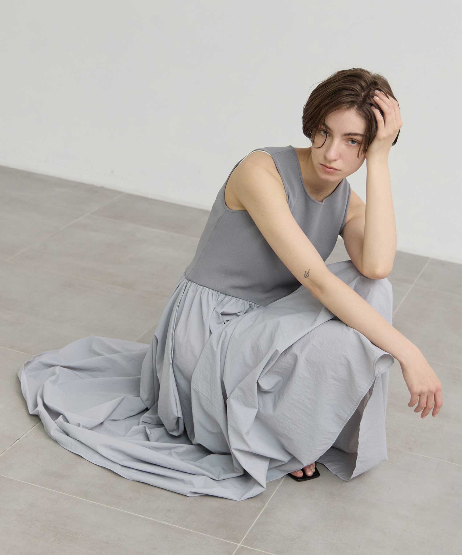 別注 docking cocoon dress Louren