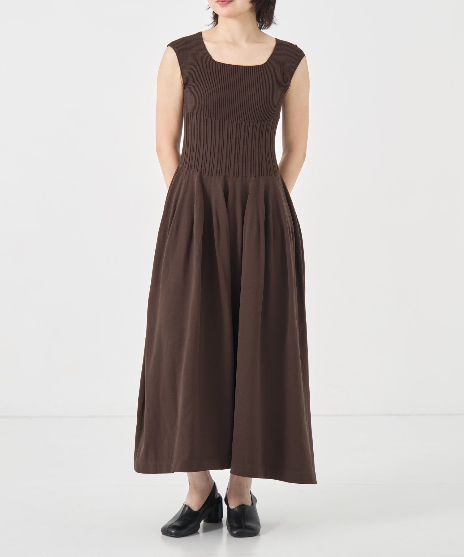 WHOLEGARMENT　Knit Flare One-Piece THE TOKYO