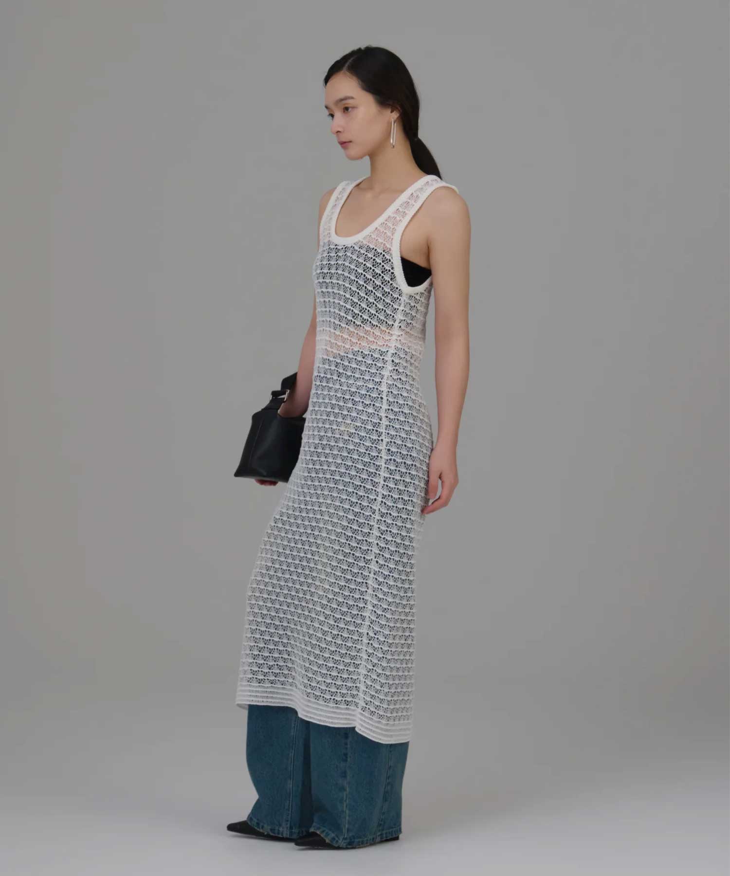lacework knit one piece Louren