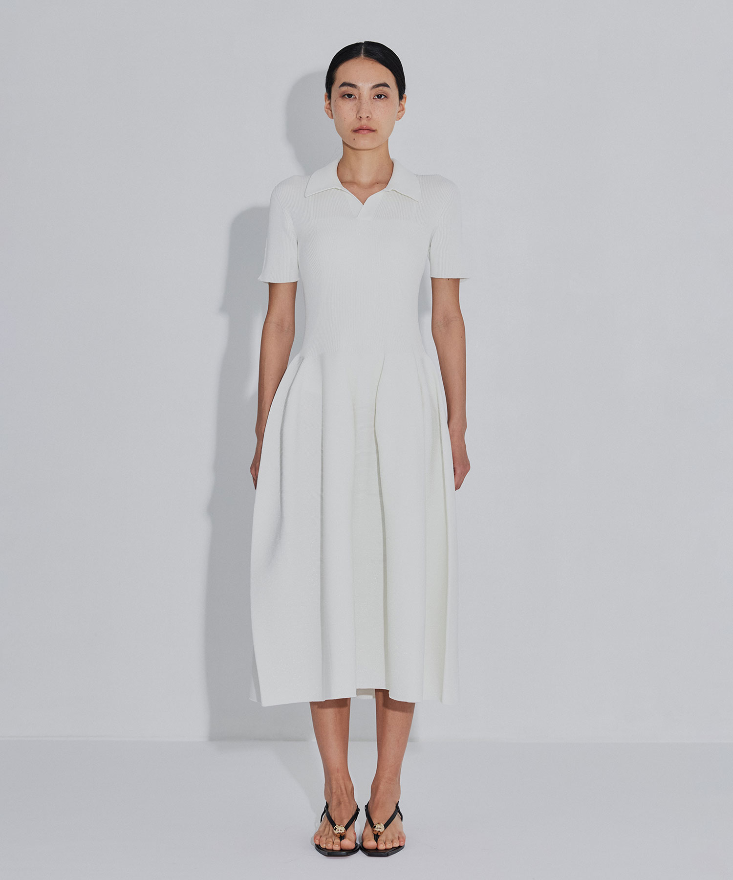 POTTERY GLITTER SHORT SLEEVE POLO DRESS CFCL