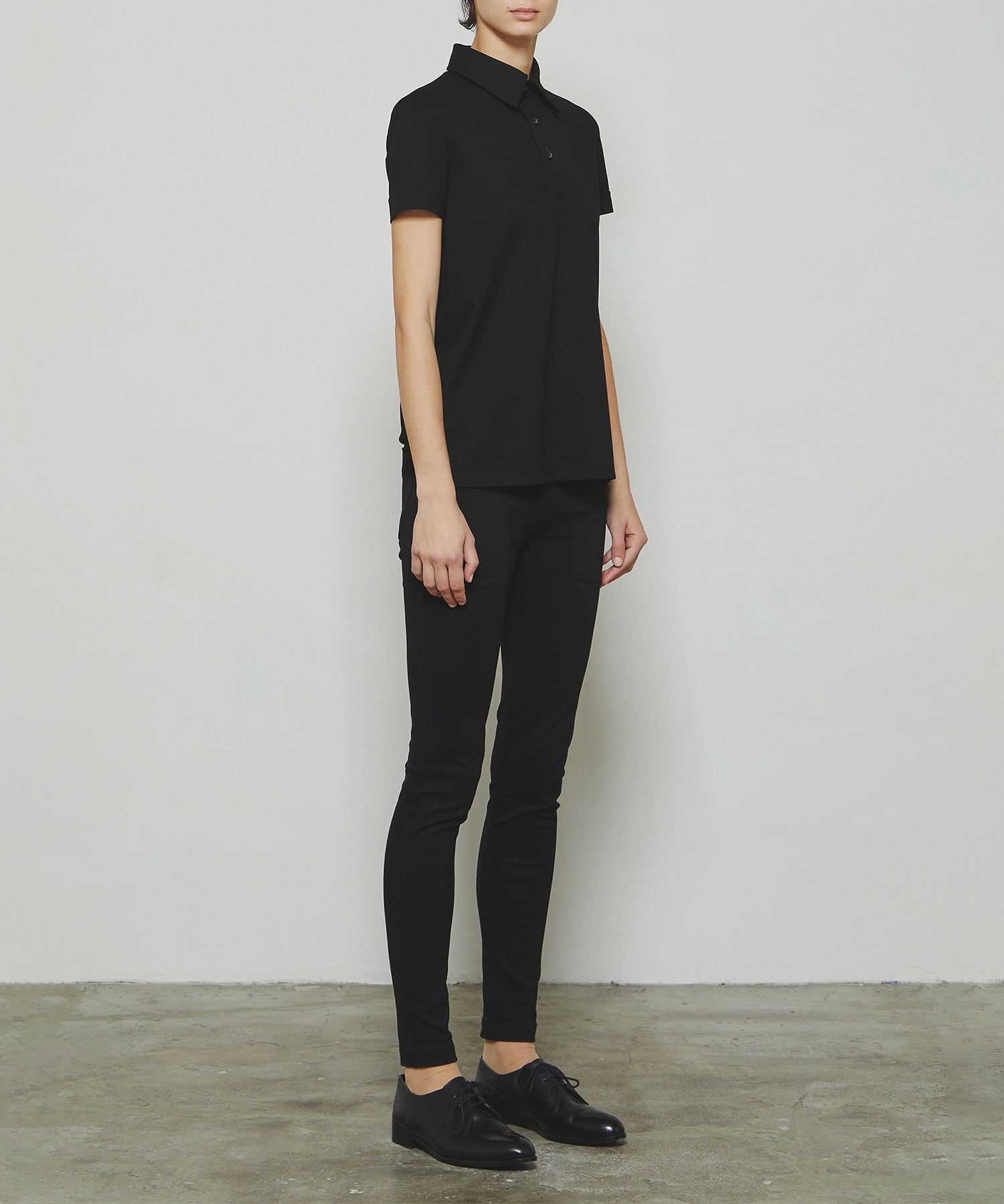 RERACS REGULAR COLLAR POLO DRESS BLOUSE THE RERACS