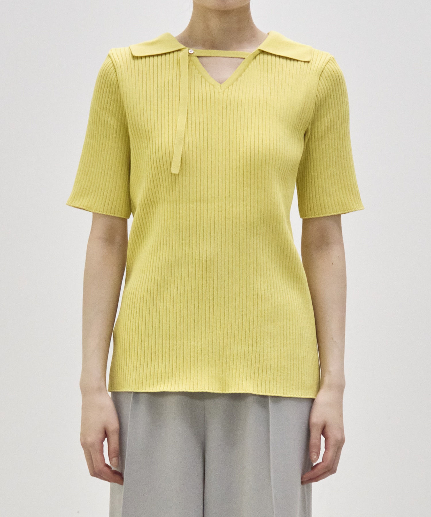 Bustier Combi  Harf Sleeve Knit Tops RITAN
