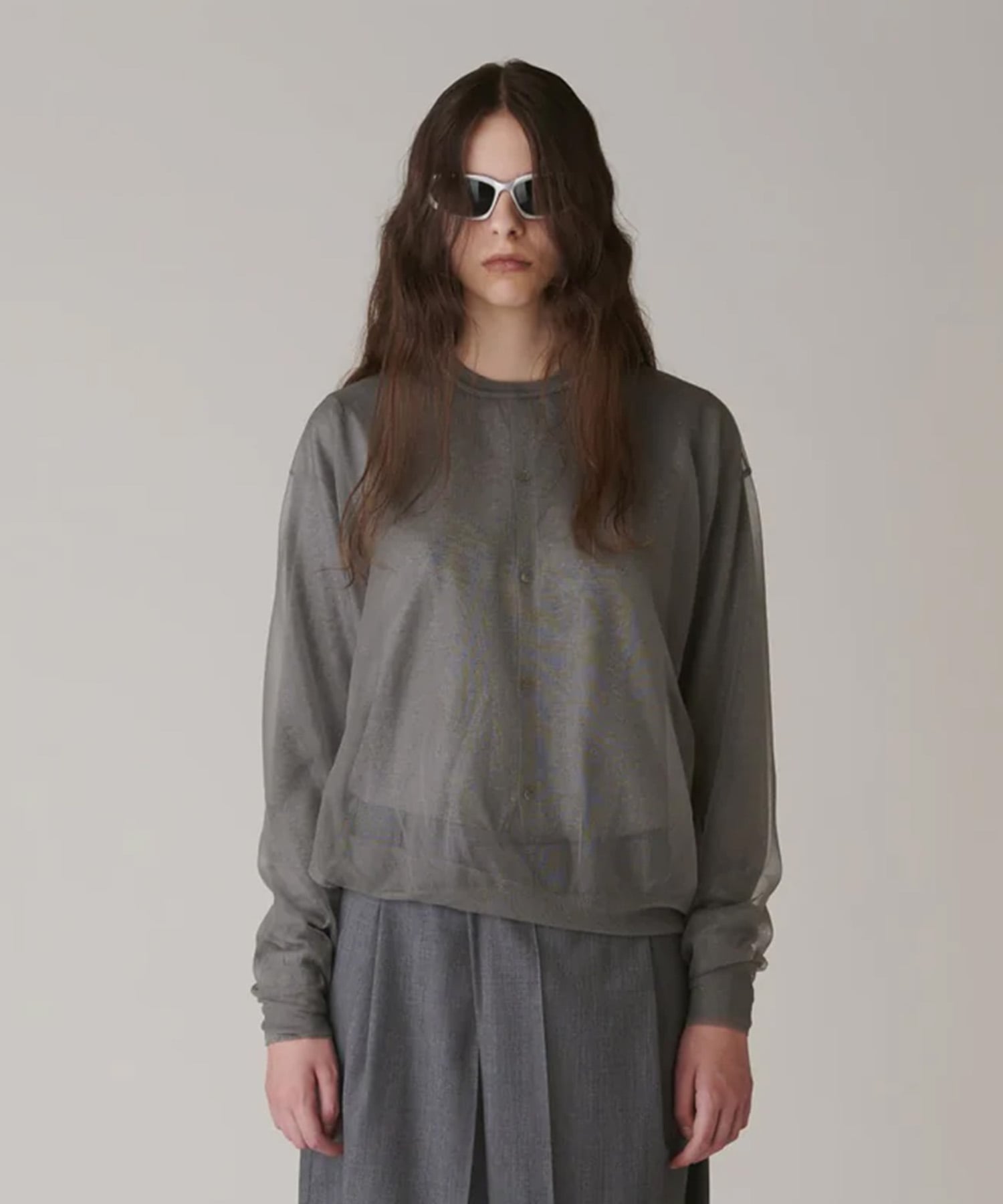 Sheer Pull Over Knit INSCRIRE