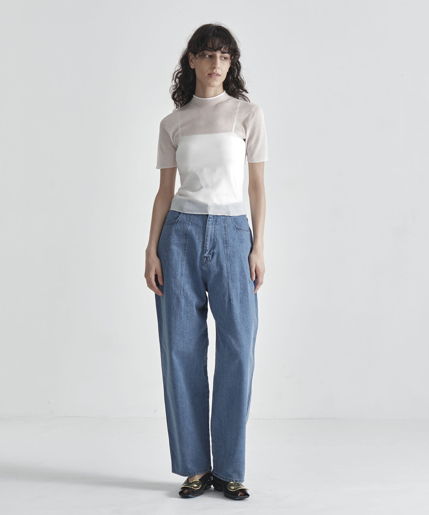 PORTRAIT LUCENT SHORT SLEEVE TOP CFCL