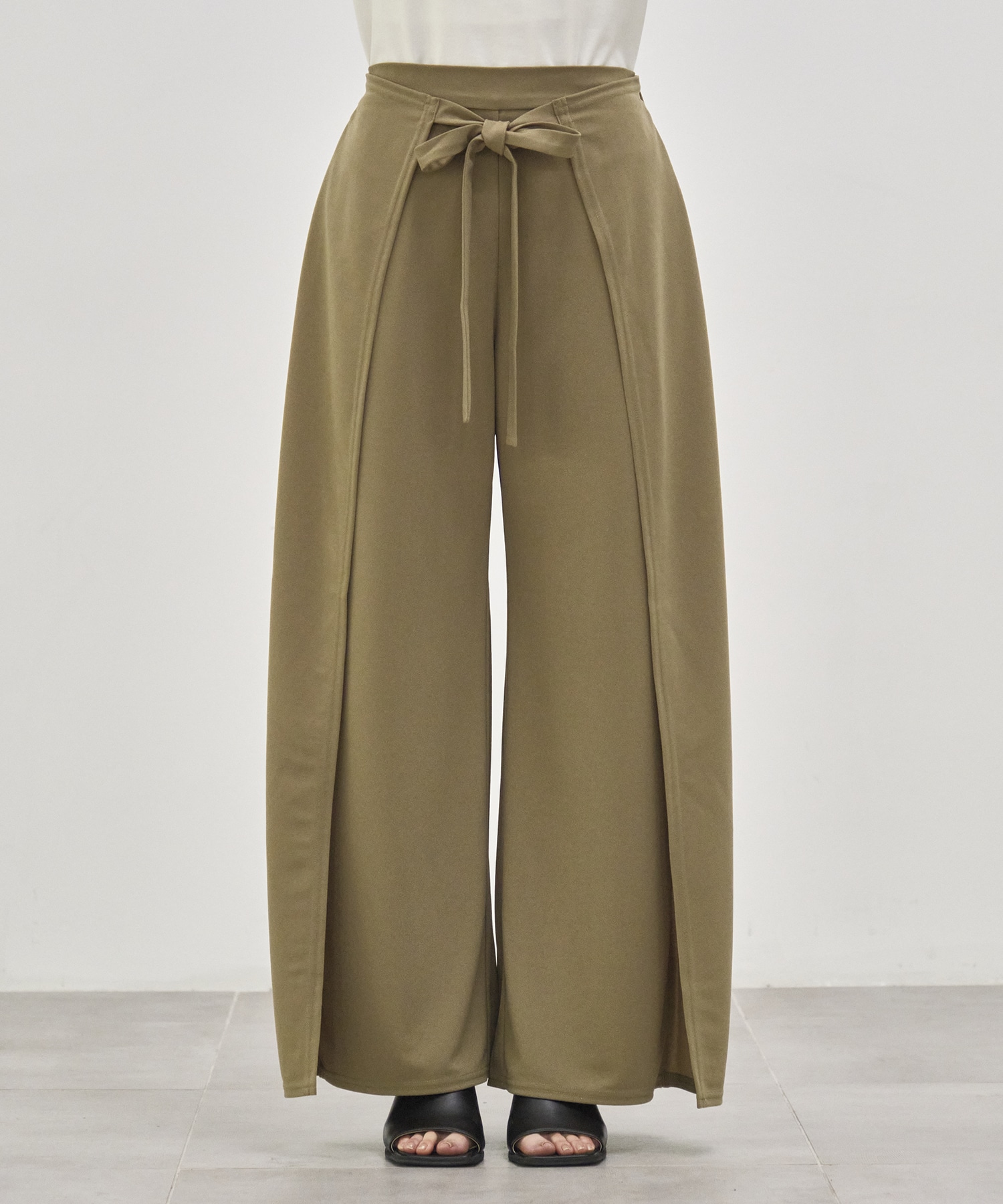 LUELLA WIDE-LEG WRAP TROUSERS COGTHEBIGSMOKE