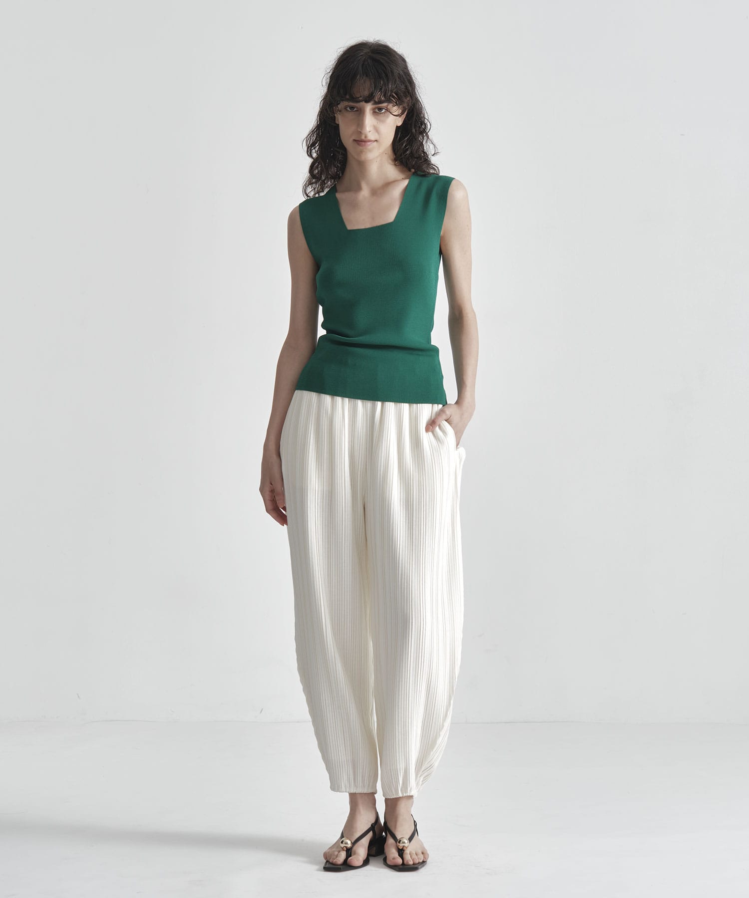 pleats easy pants IIROT