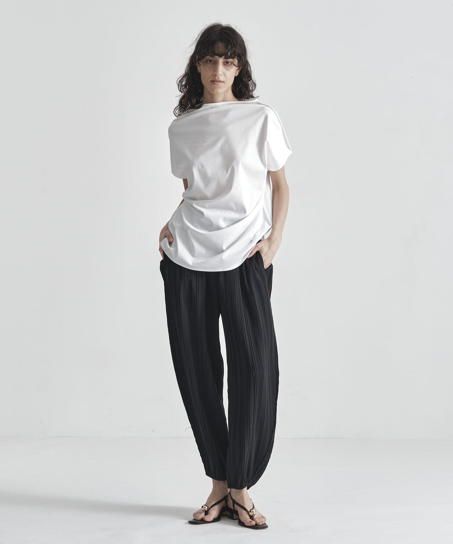 pleats easy pants IIROT