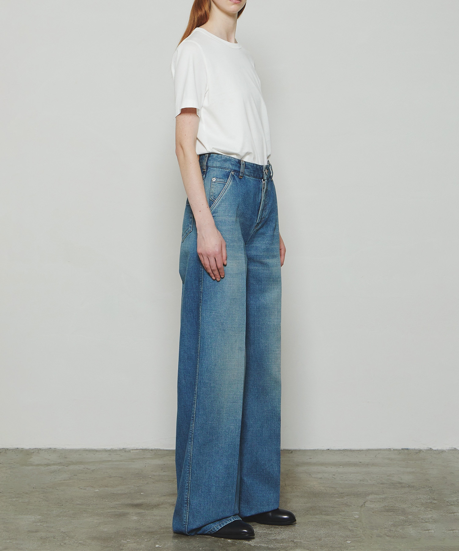 RERACS WIDE SLACKS DENIM PANTS THE RERACS