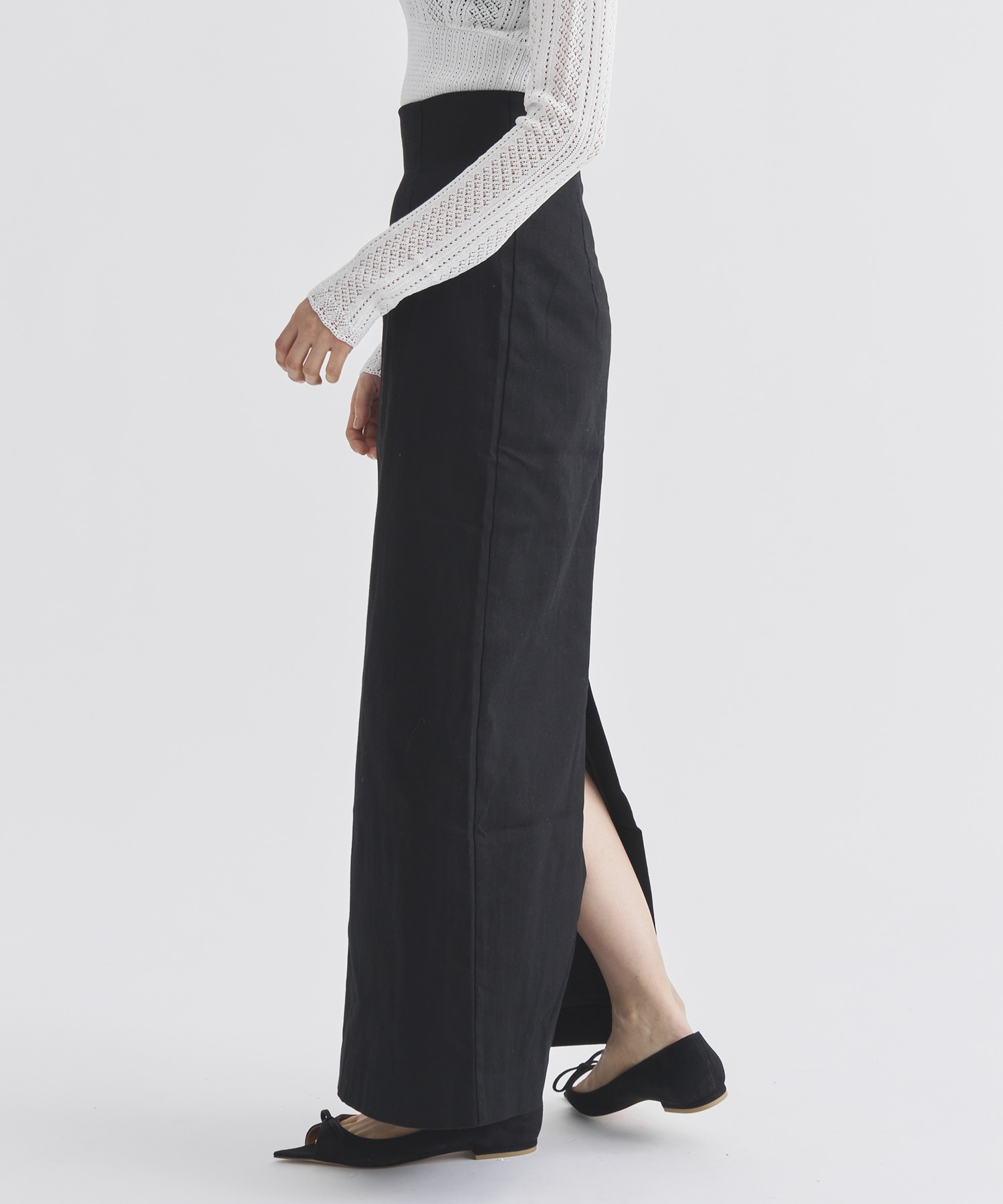 【WEB限定】highwaist pencil skirt Louren