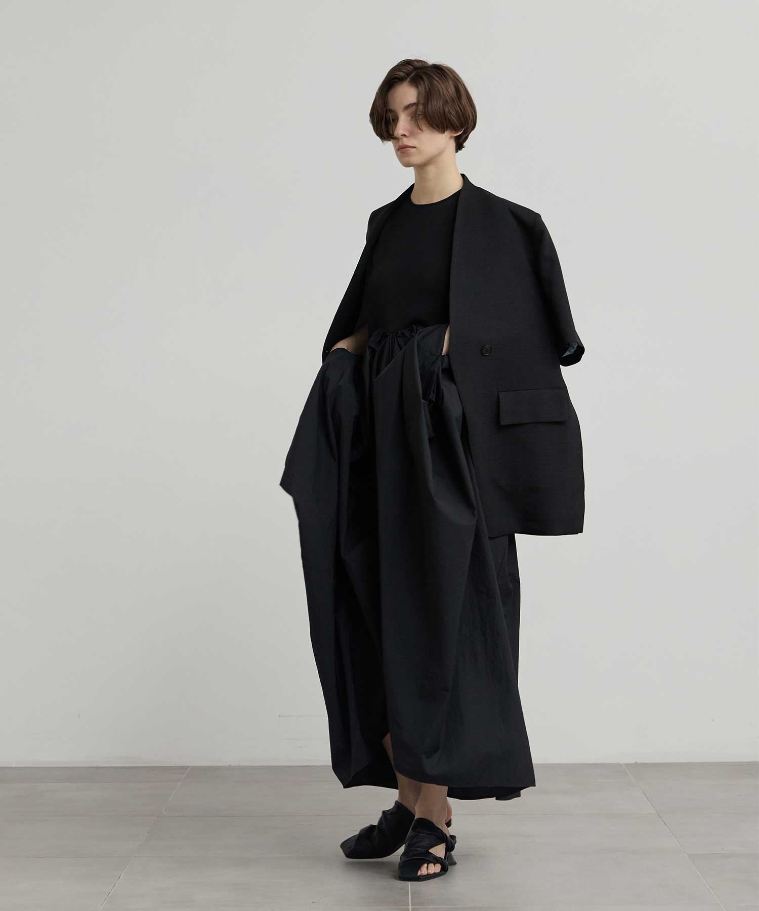 別注 side slit half sleeve jacket Louren