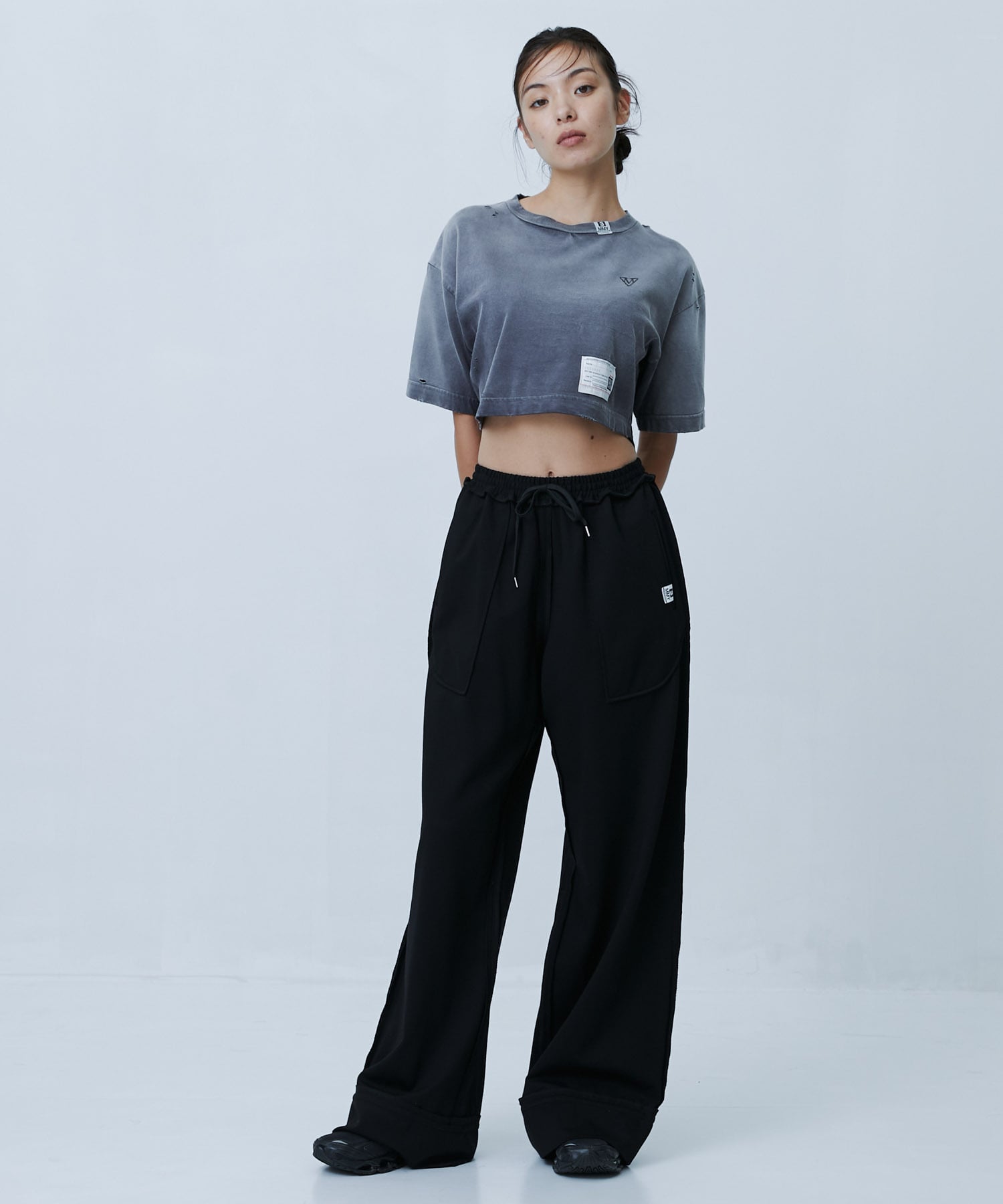 SUN FADED CROPPED TEE Maison MIHARA YASUHIRO