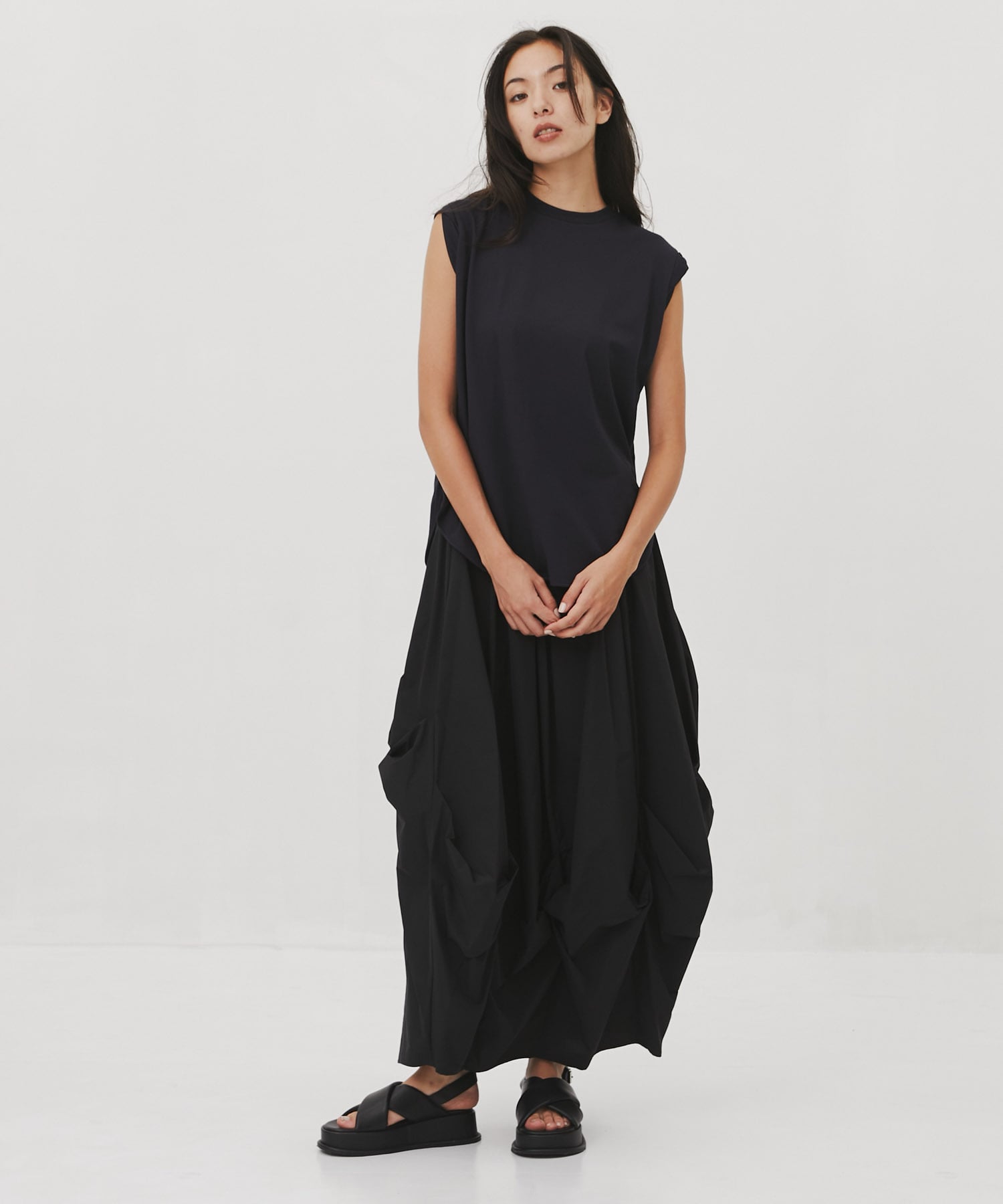 round-hem tank top nagonstans