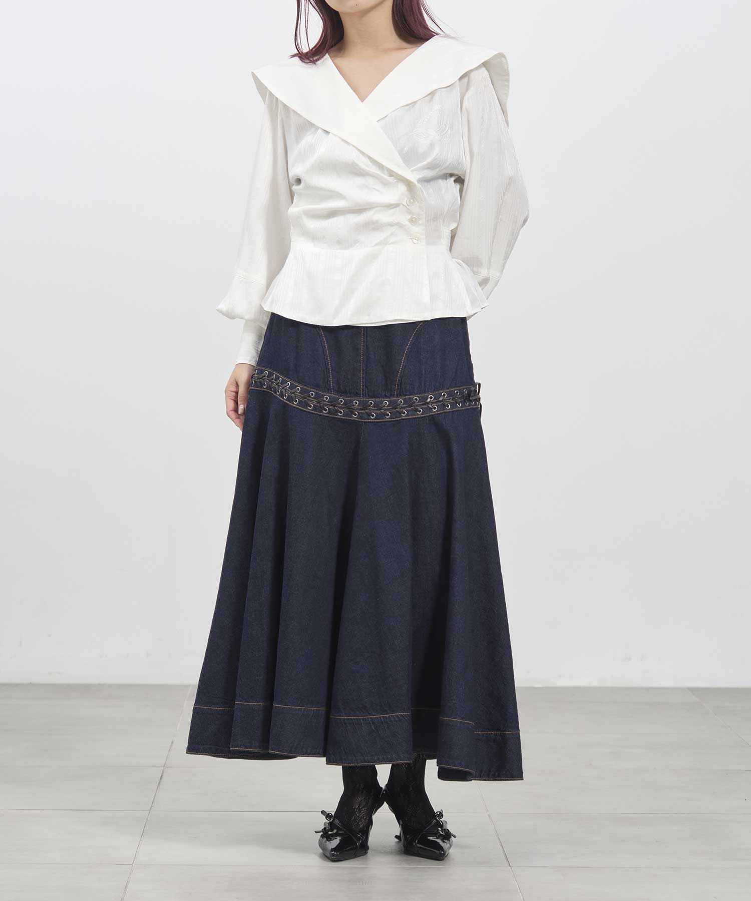 fetico SAILOR COLLAR BLOUSE 新品　タグ付き FETICO】SAILOR COLLAR BLOUSE | loop