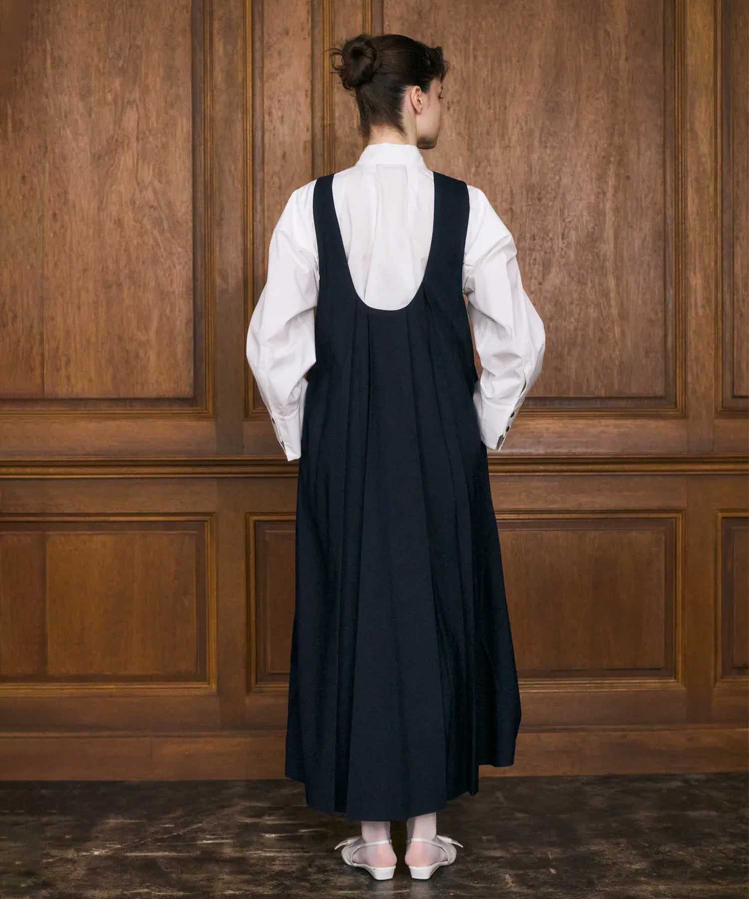 TUCK JUMPER-SKIRT ENFOLD