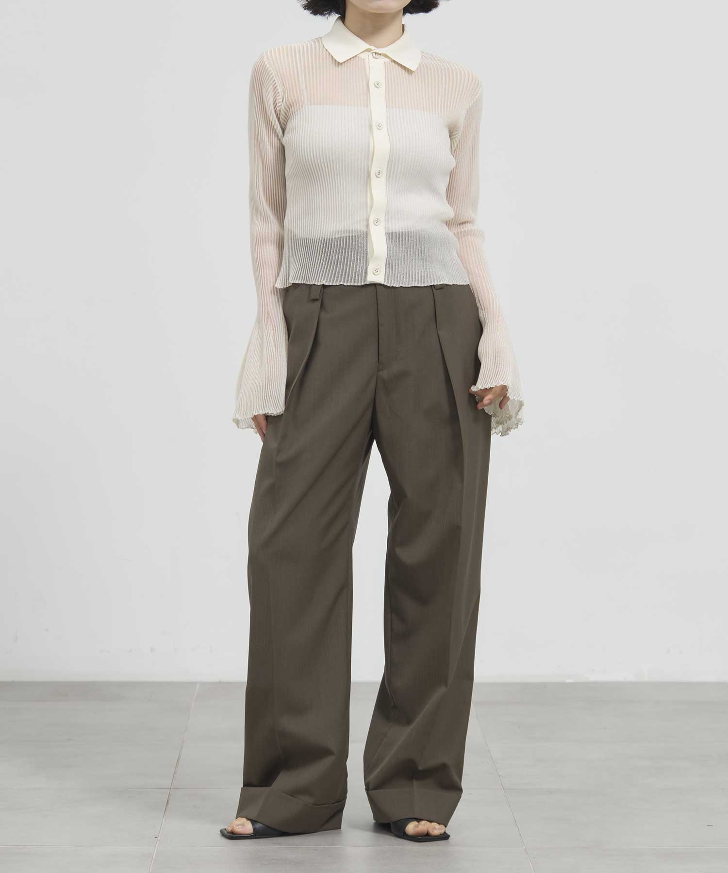 HYPHA LUCENT GLITTER SHIRT CARDIGAN CFCL