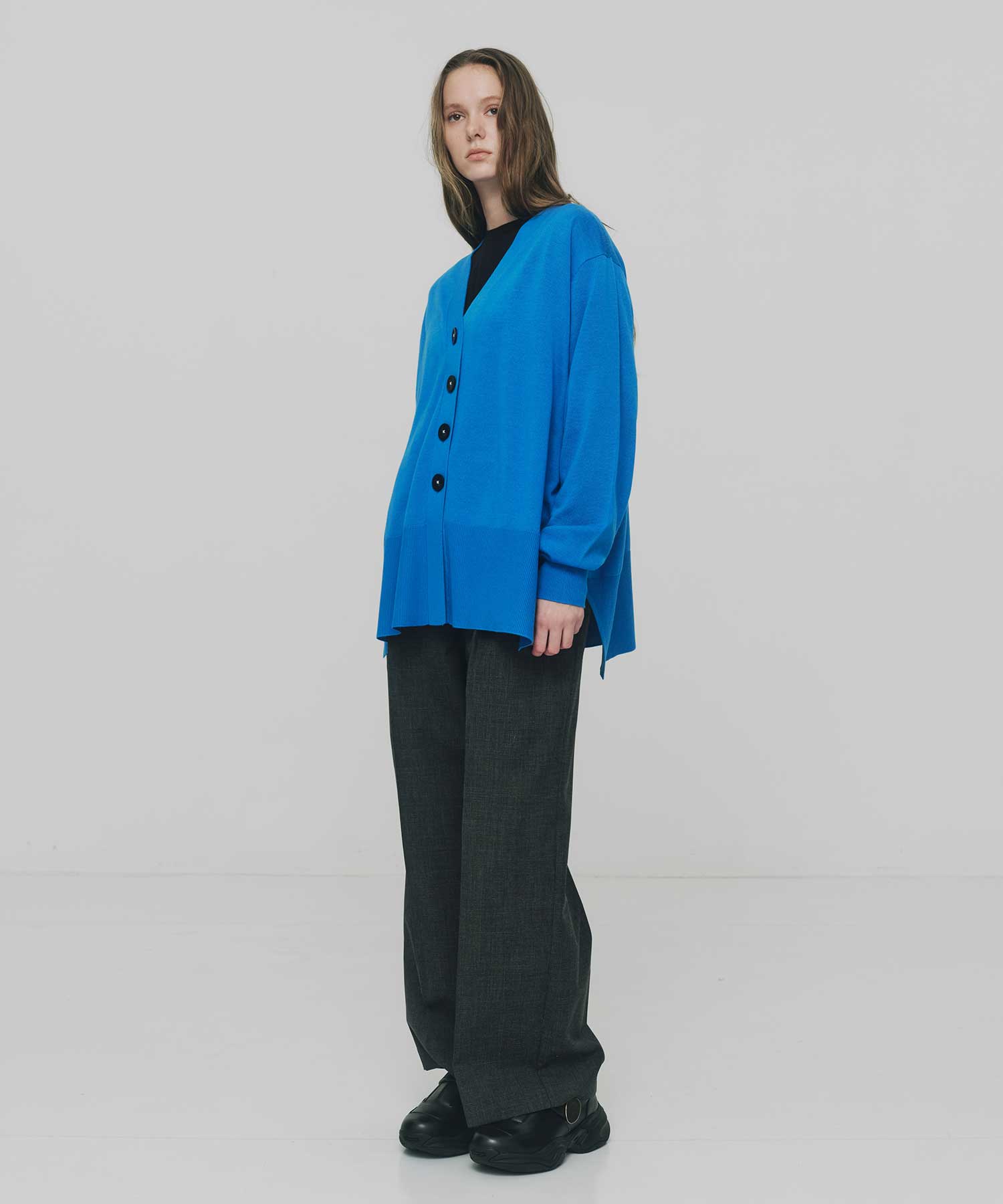 FLARE-SILHOUETTE CARDIGAN ENFOLD