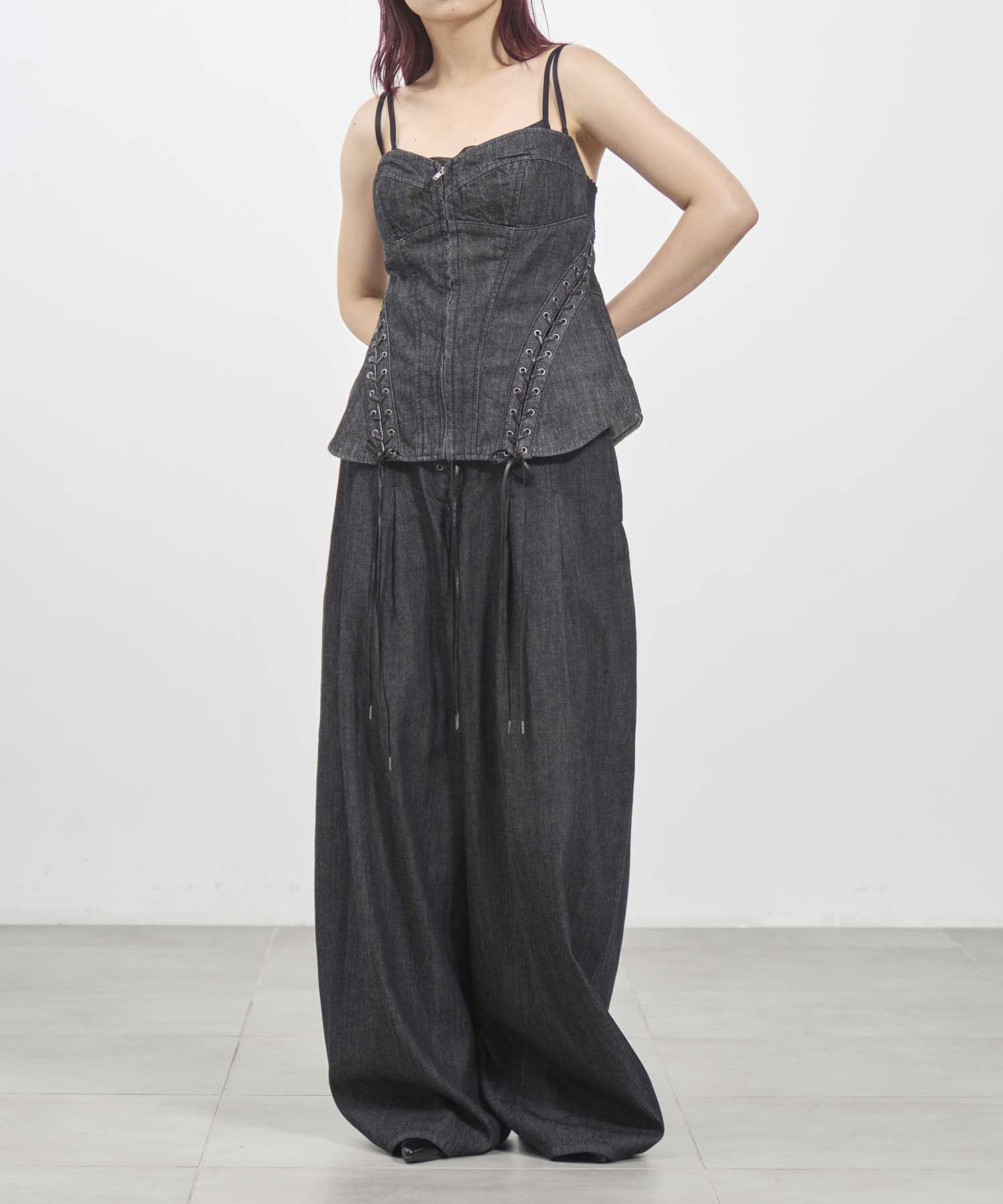 Fetico フェティコ パンツ Pleated wide-legged jeans|FETICO(フェティコ)公式通販|THE