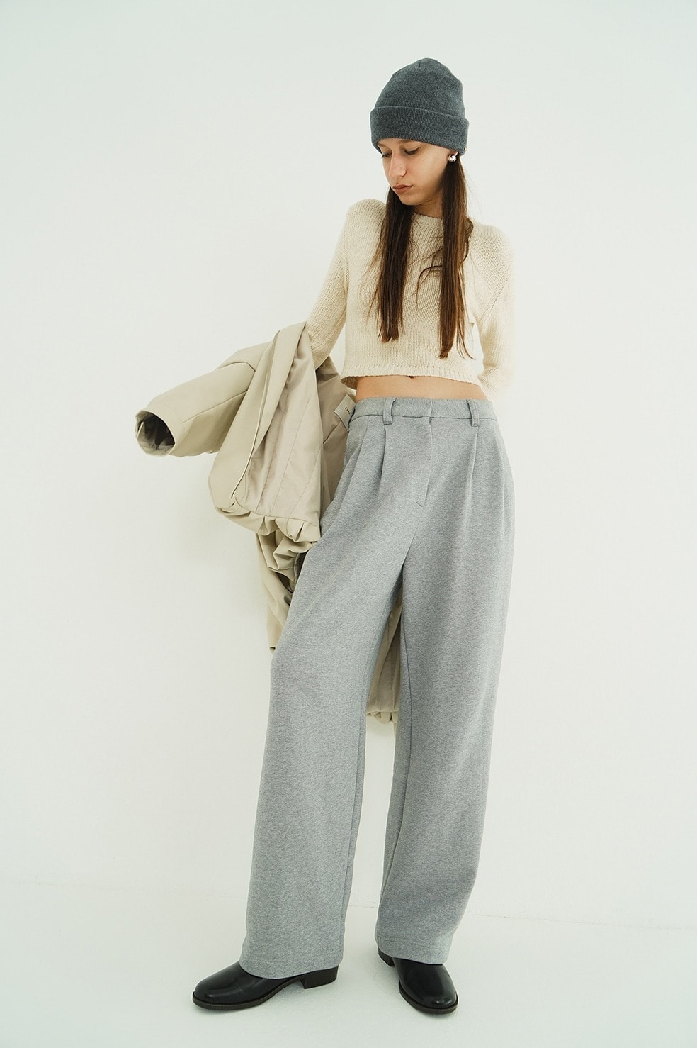 TWO TUCK SWEAT PANTS CLANE