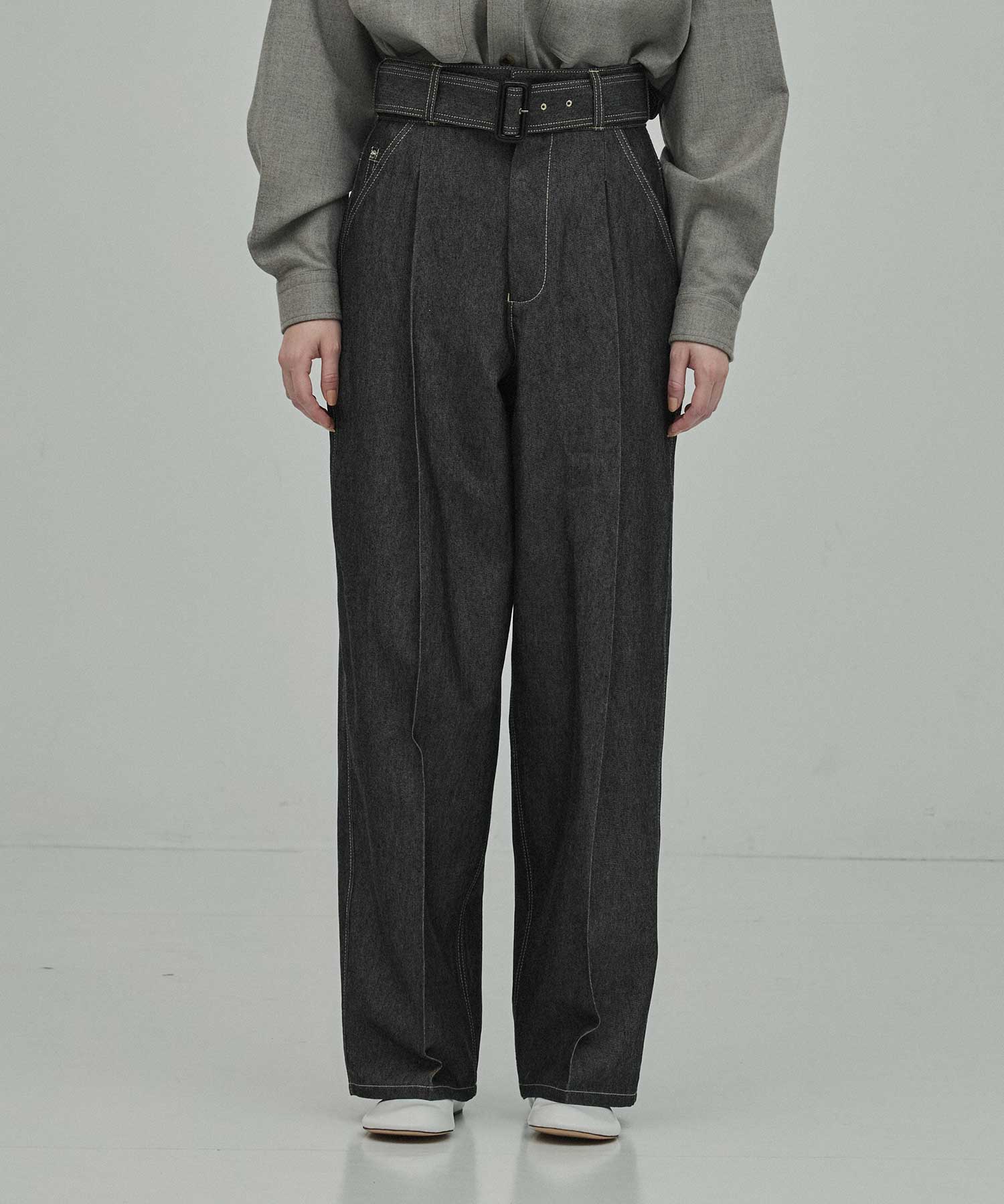 THE BELTED WIDE DENIM THE RERACS