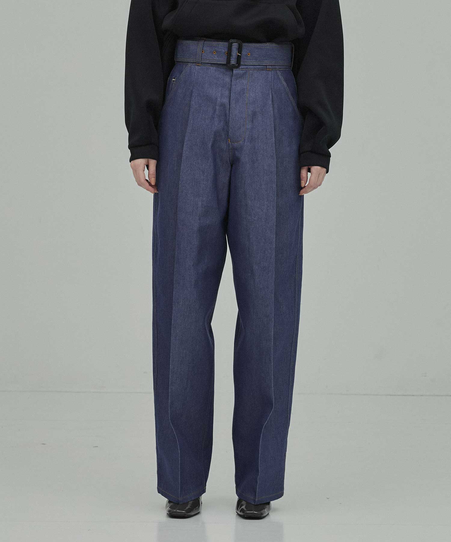 THE BELTED WIDE DENIM THE RERACS