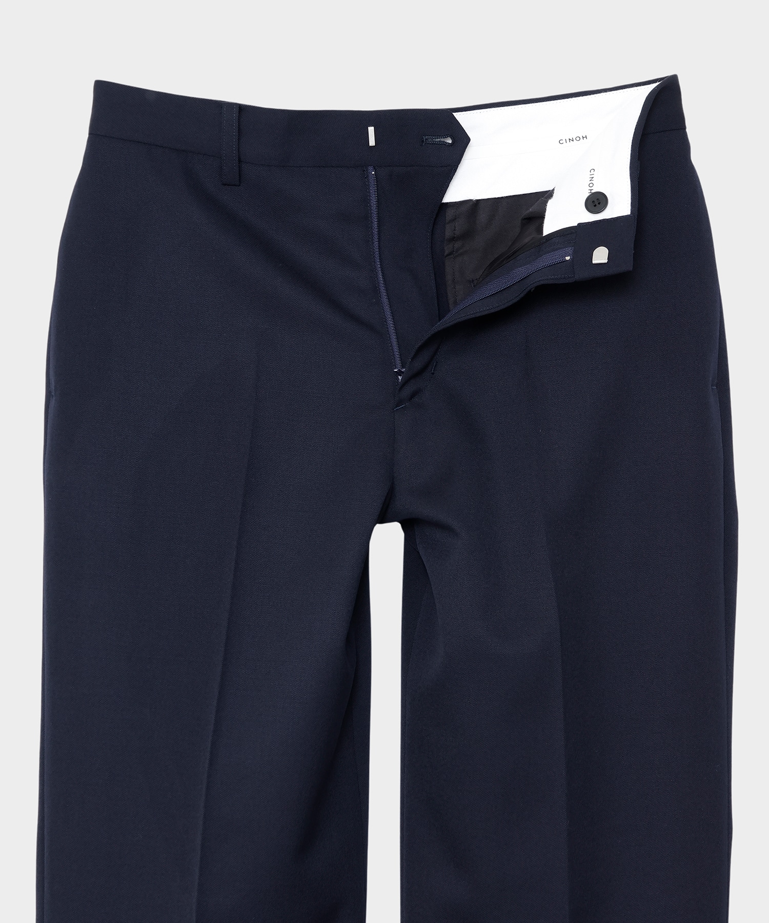 BLACK FORMAL STRAIGHT LEG TROUSERS CINOH