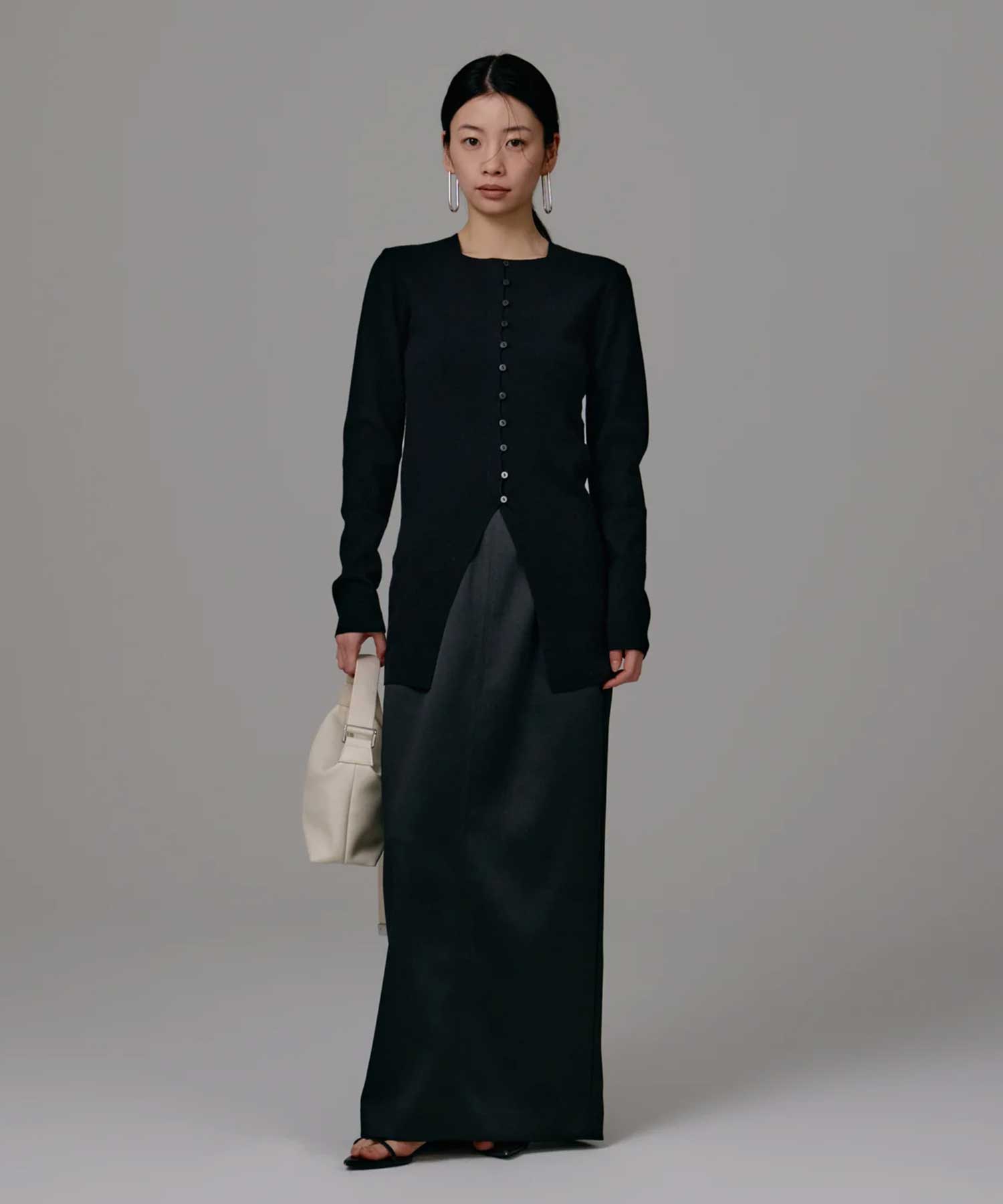 satin pencil skirt Louren