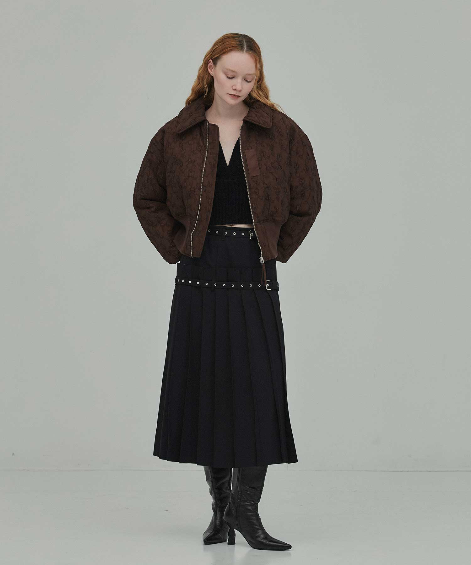 Floral jacquard bomber jacket FETICO