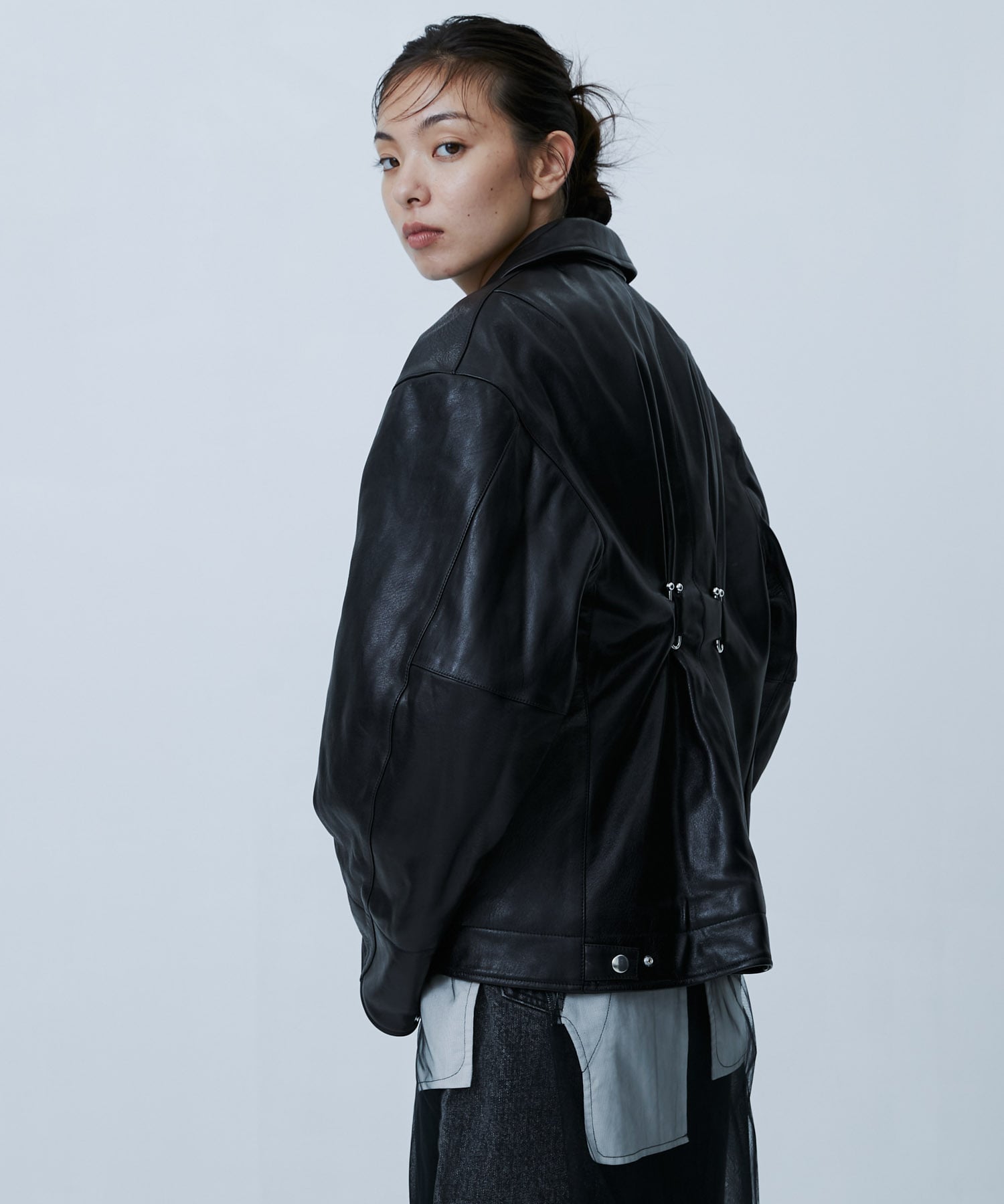 CJ-25147　Sheep Leather Jacket Chika Kisada
