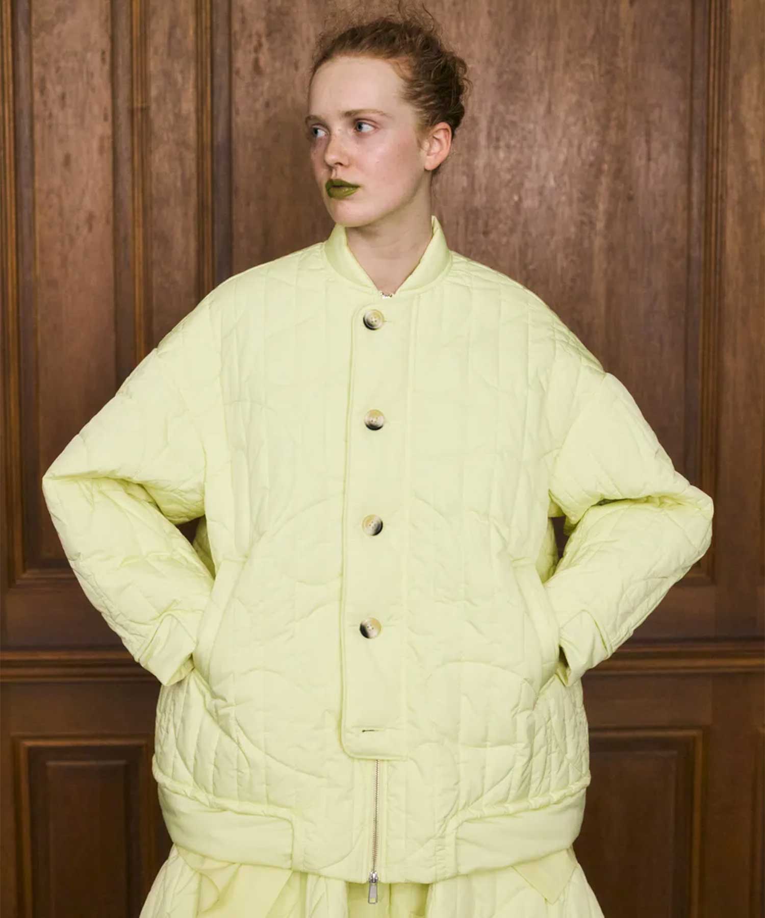 CHAIR QUILTING BIG-JAKET ENFOLD
