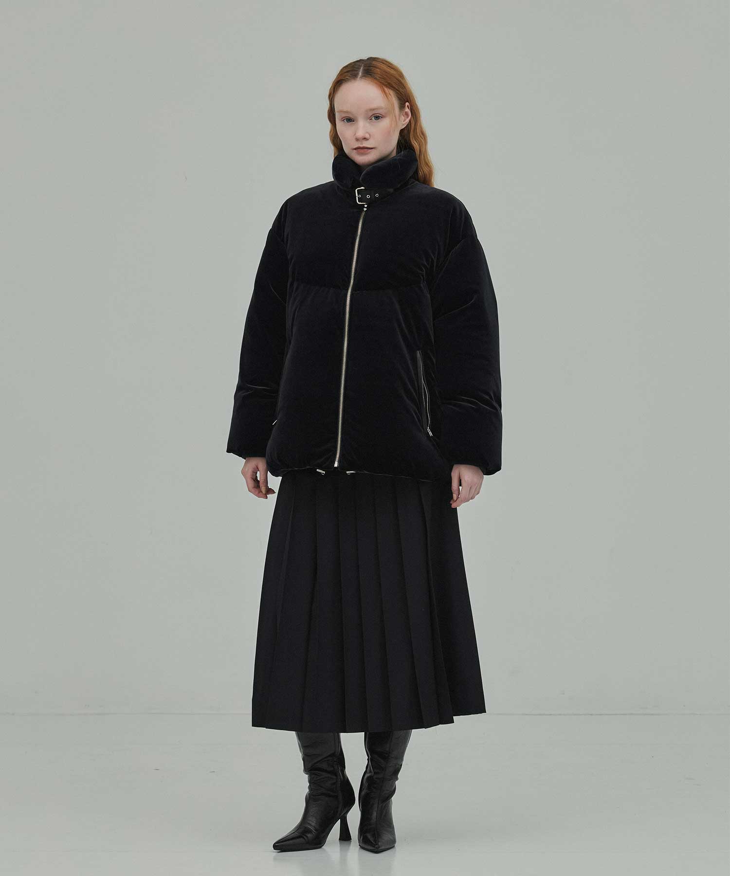 Velour down coat FETICO