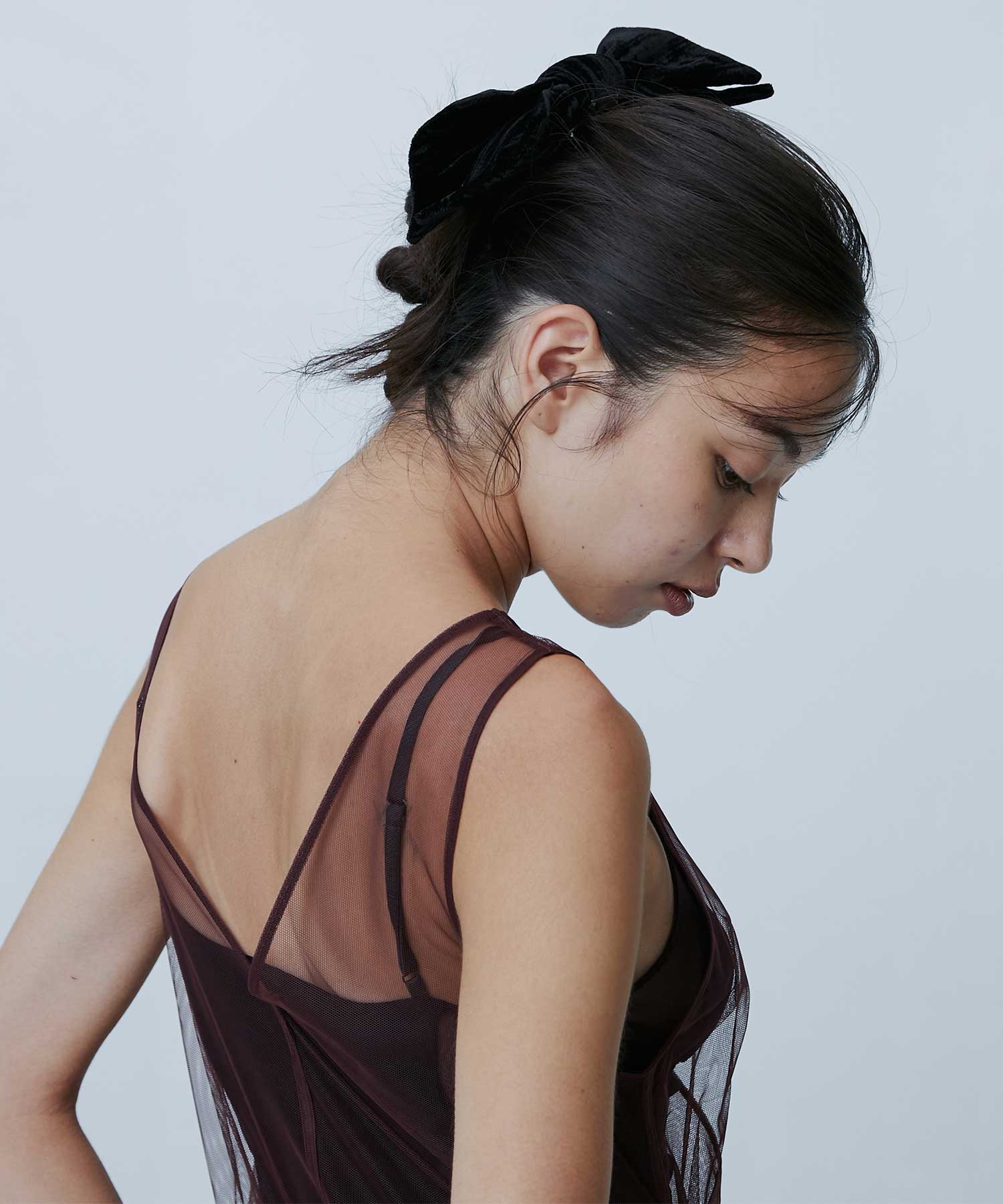 Velvet bow hair clip FETICO