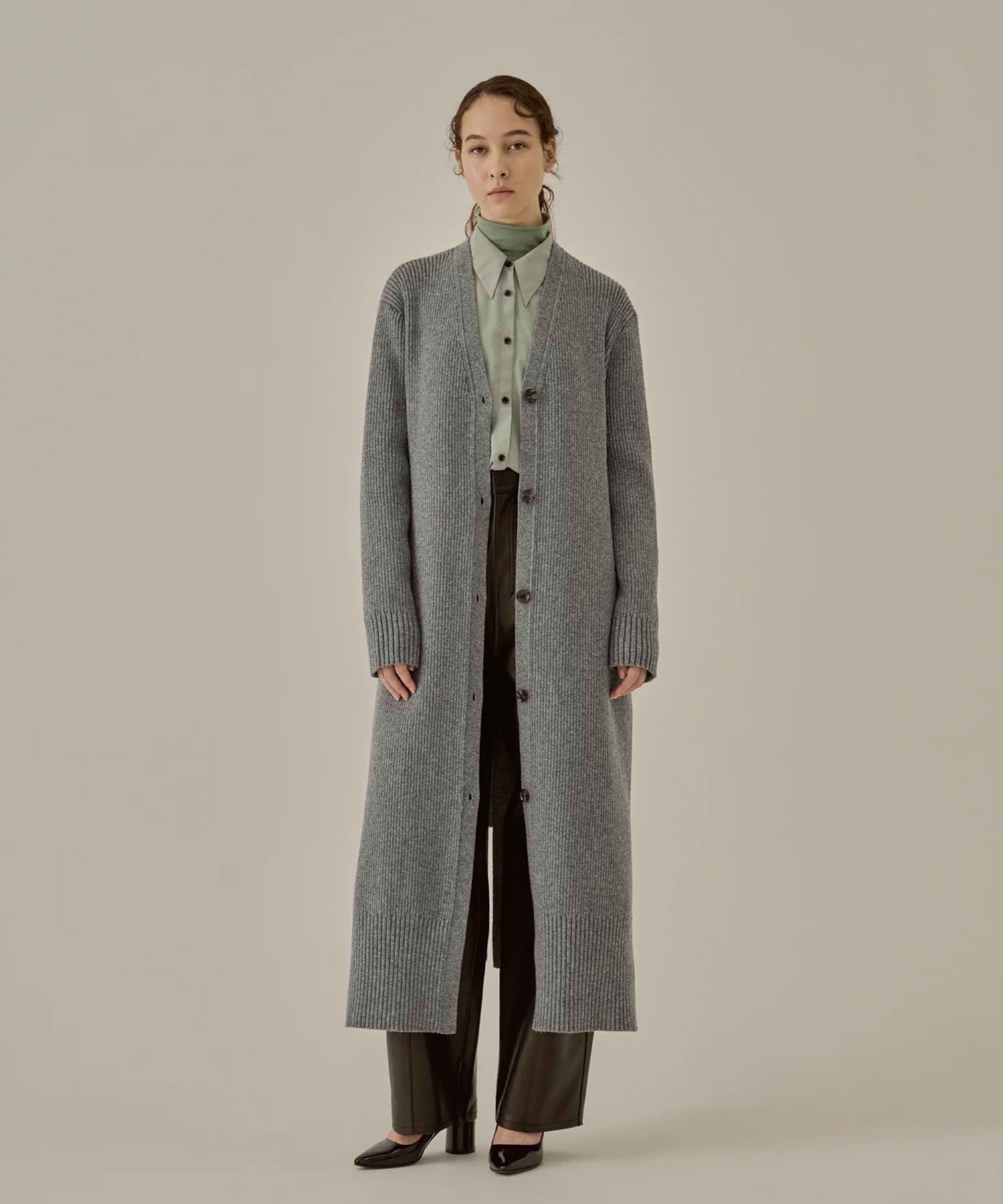 Margo long knit cardigan AKIRANAKA