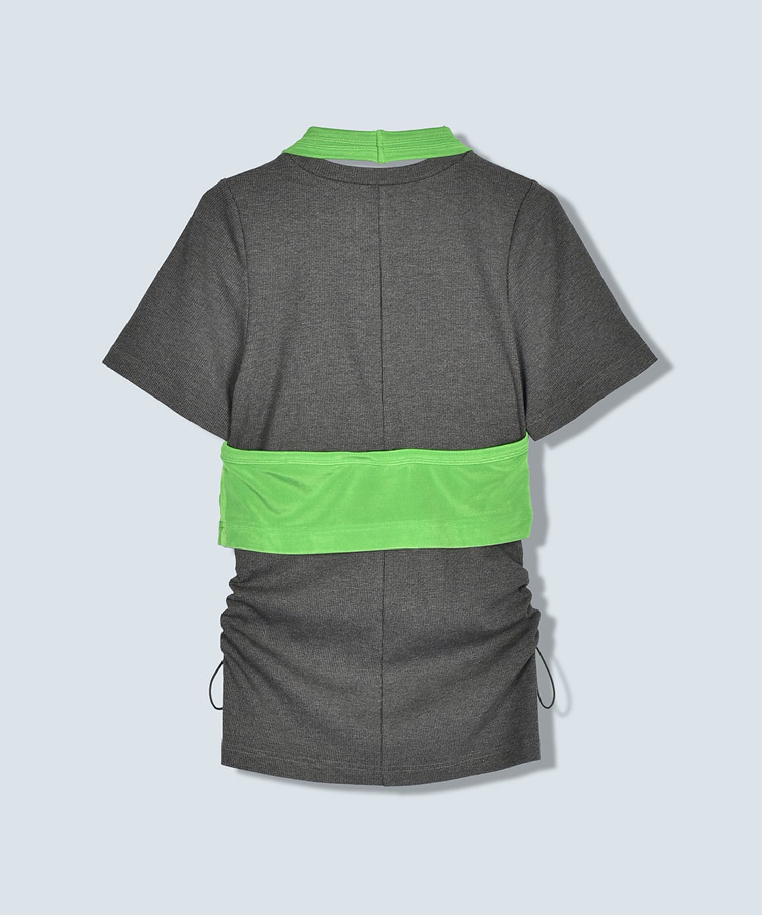 SHEER HALTER LAYERED T-SH OMMO