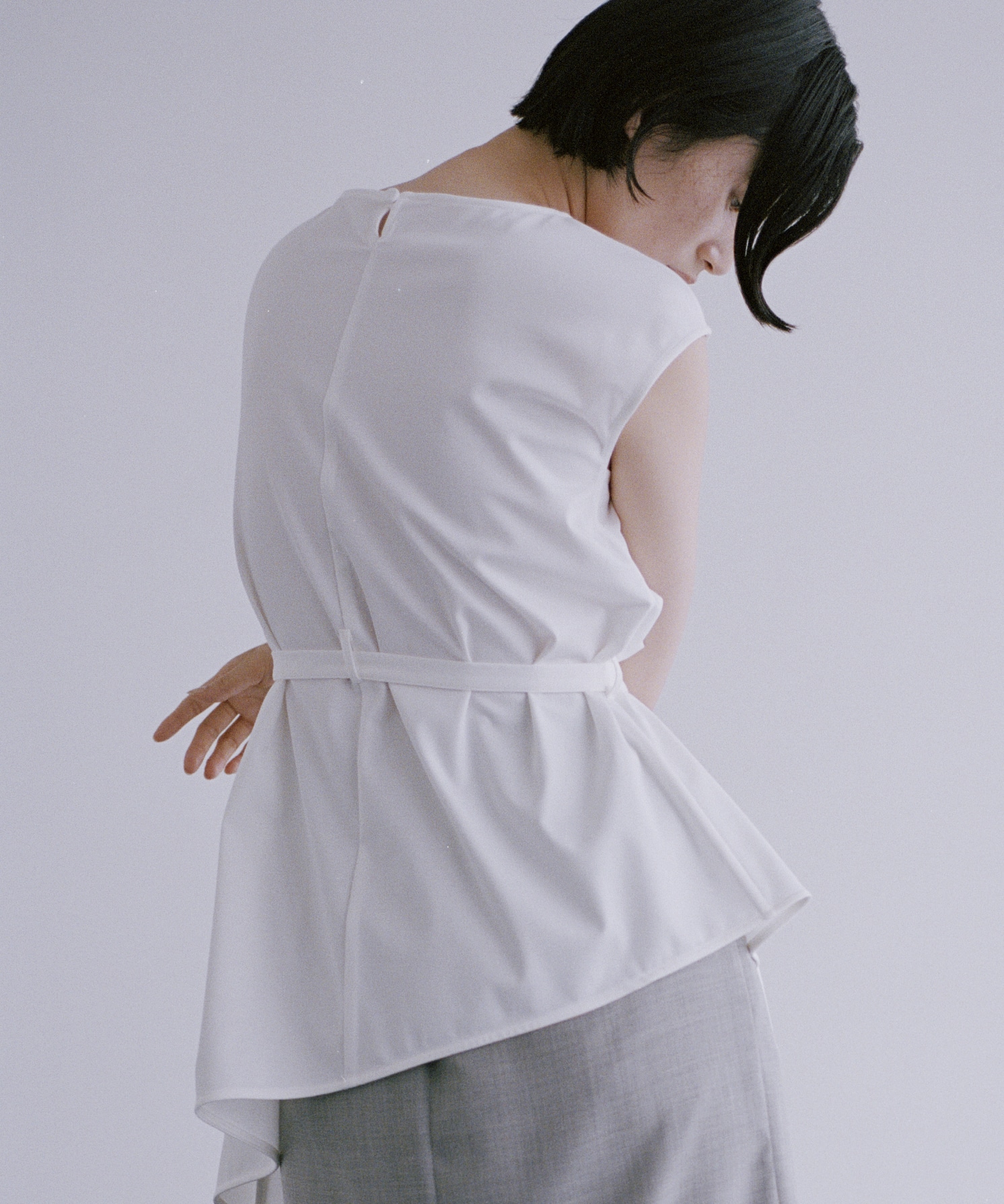 French Sleeve Asymmetry Tops THE TOKYO